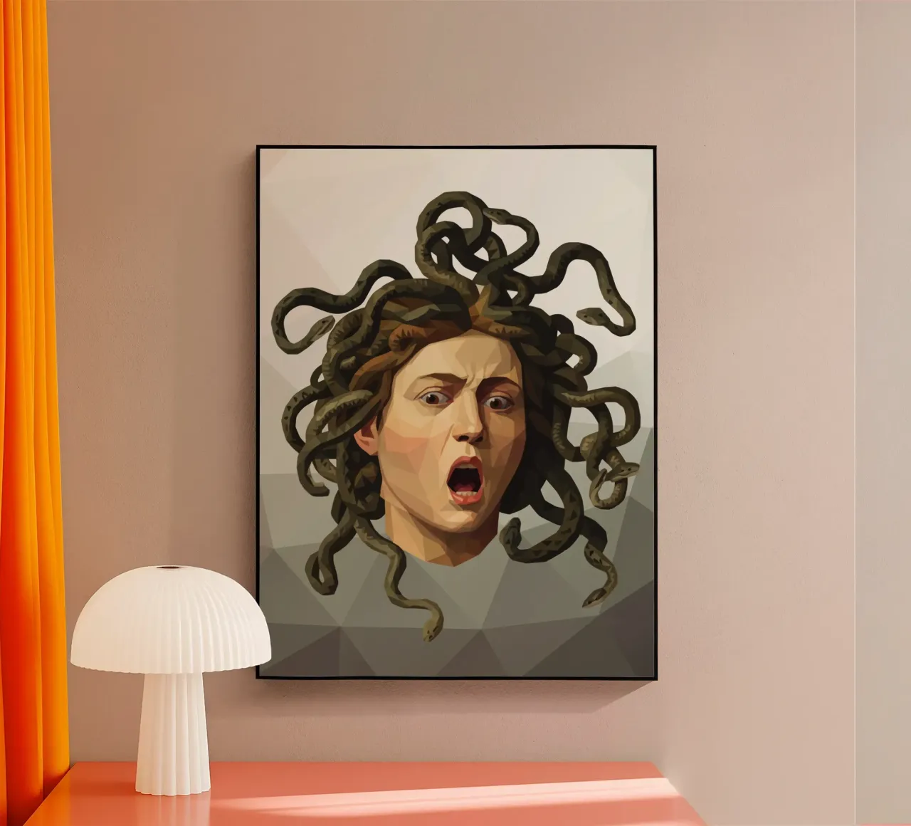 Medusa Lowpoly plexiglass da Low Profile