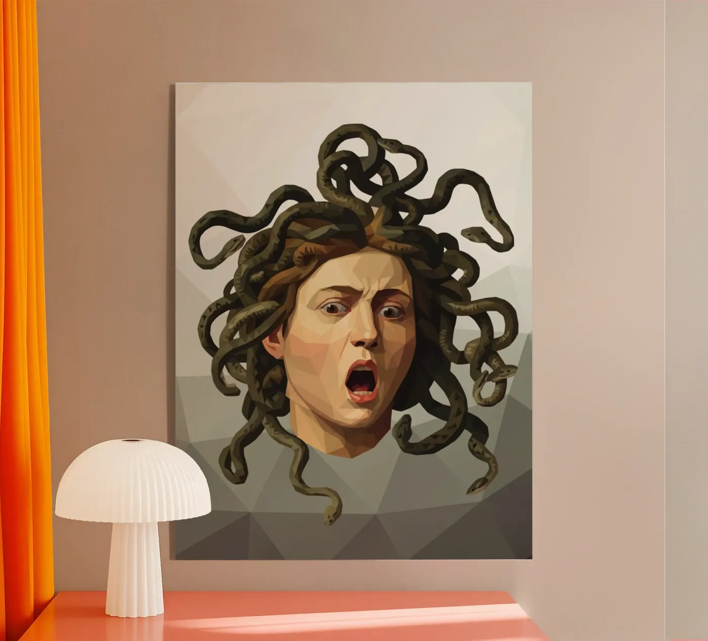 Medusa Lowpoly plexiglass da Low Profile