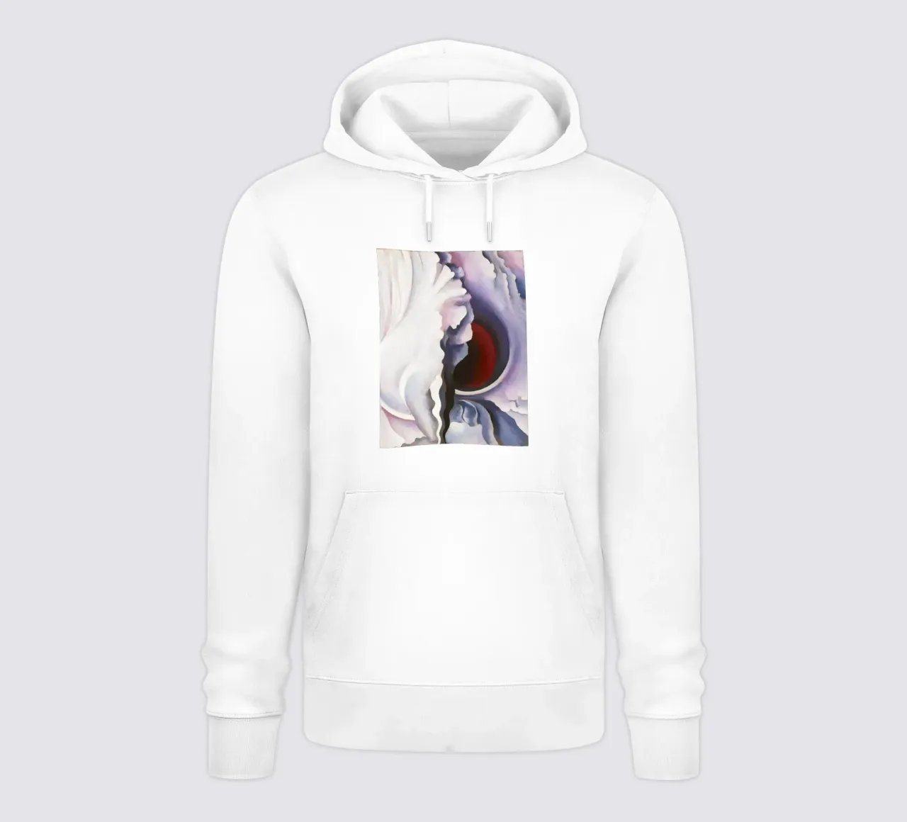 Georgia O'Keeffe L'iride nera felpa con cappuccio da Classic Art Prints