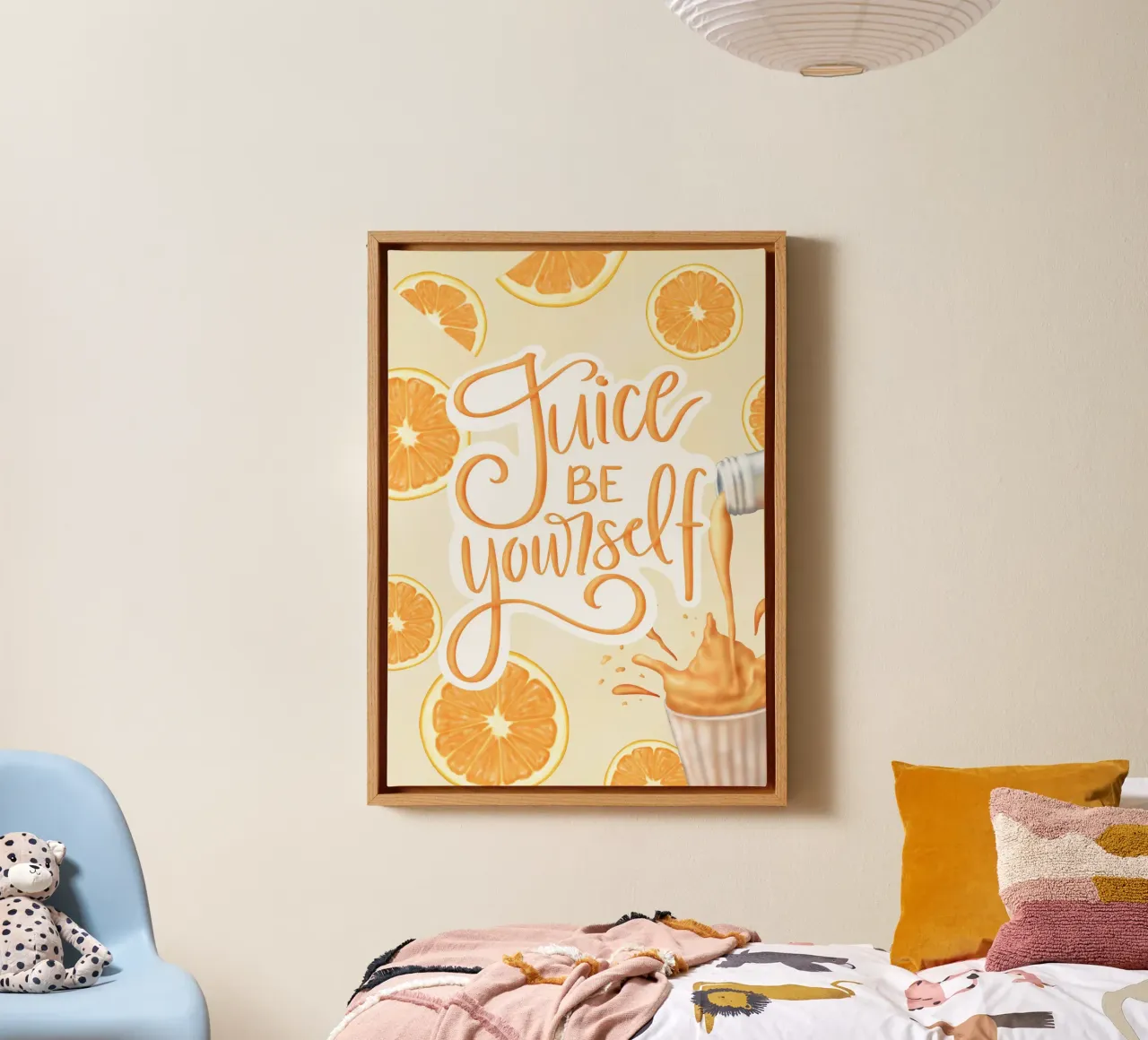 Sap wees jezelf canvas van Aminah Eleonora