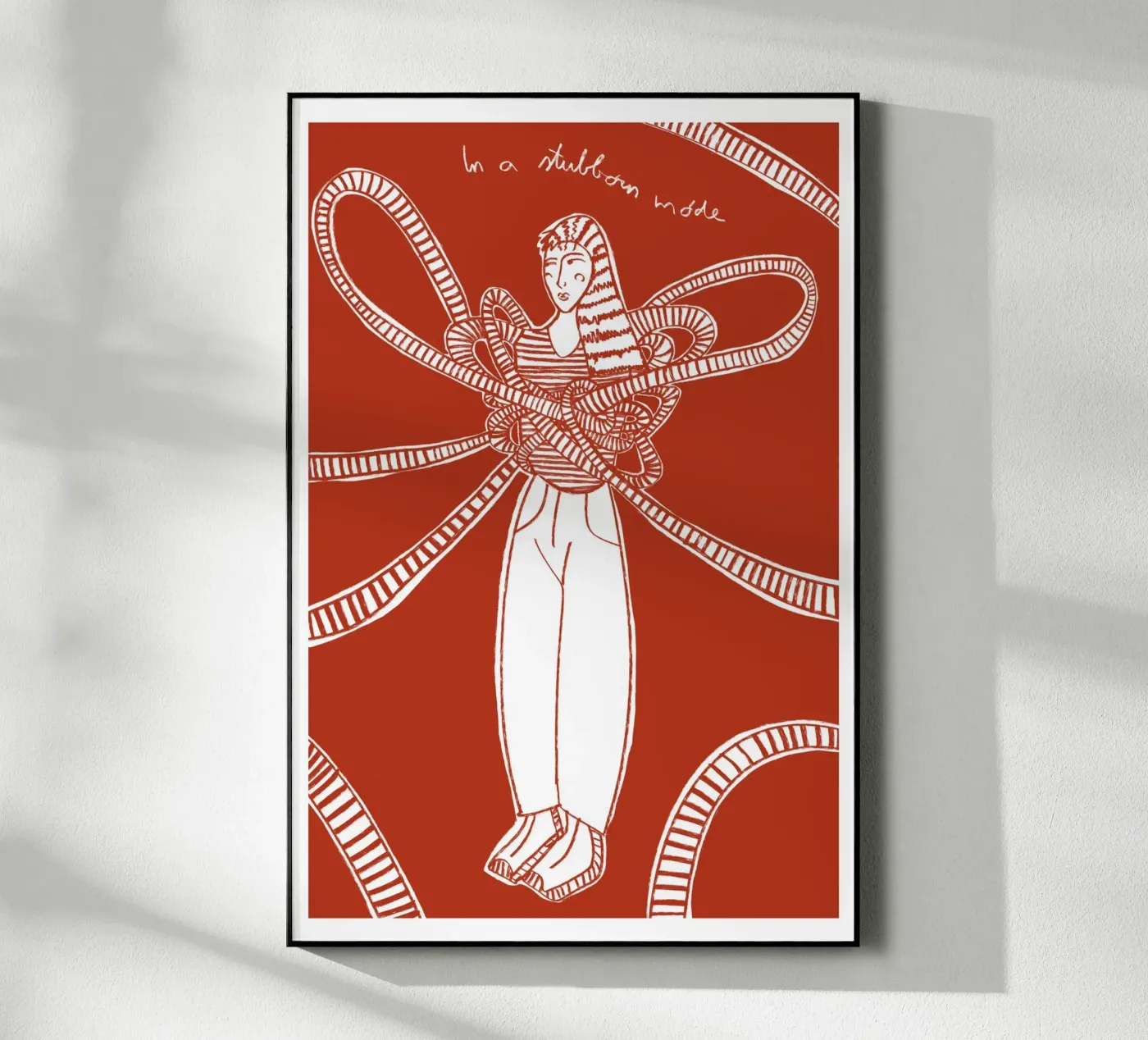 Being Stubborn acrylic glass by Mela Patterns