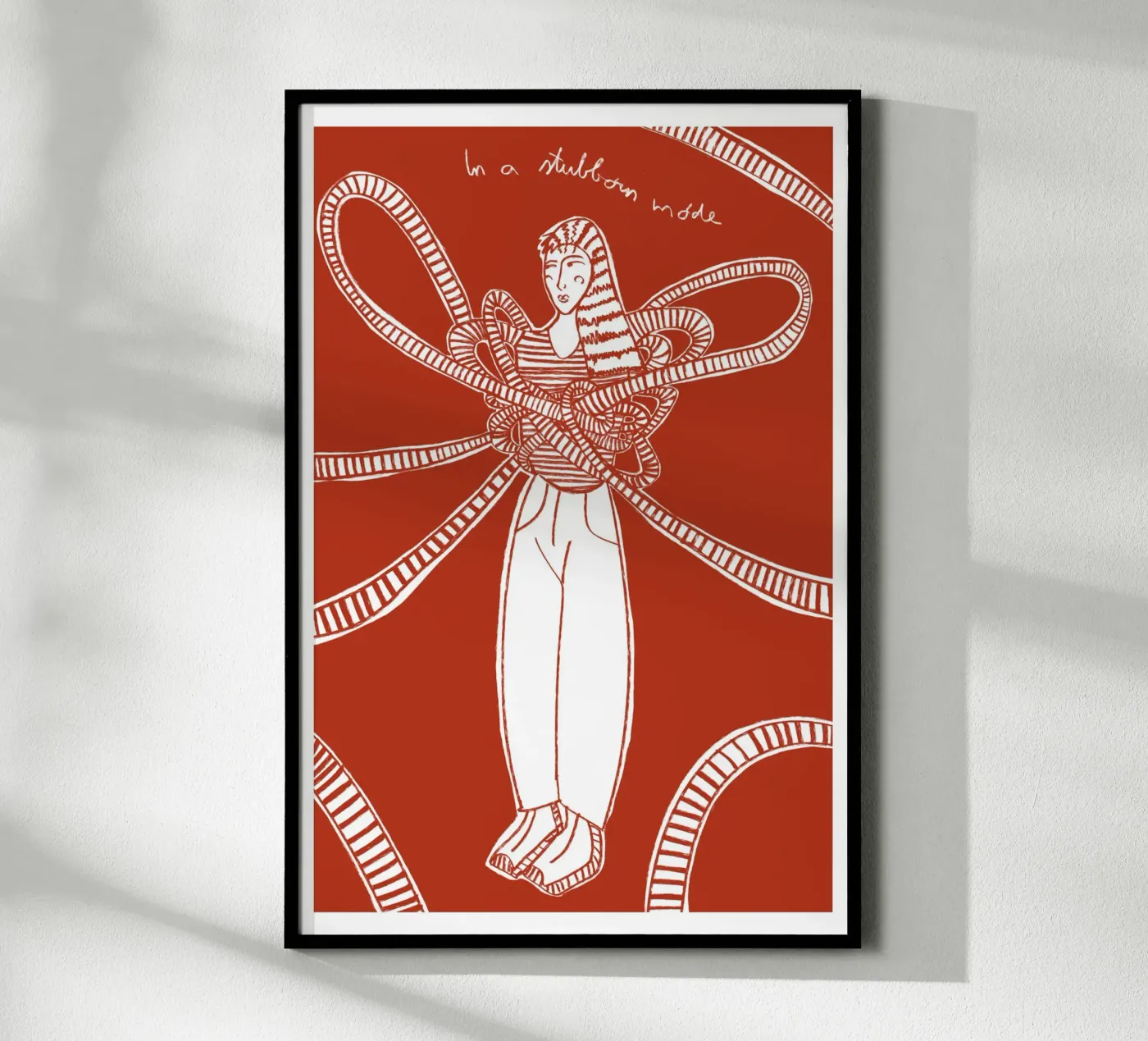 Being Stubborn poster by Mela Patterns