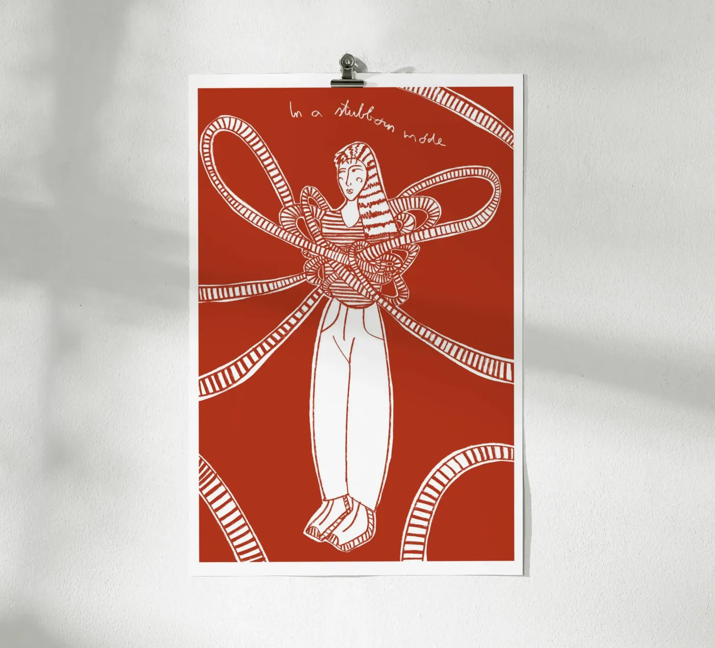 Being Stubborn poster by Mela Patterns