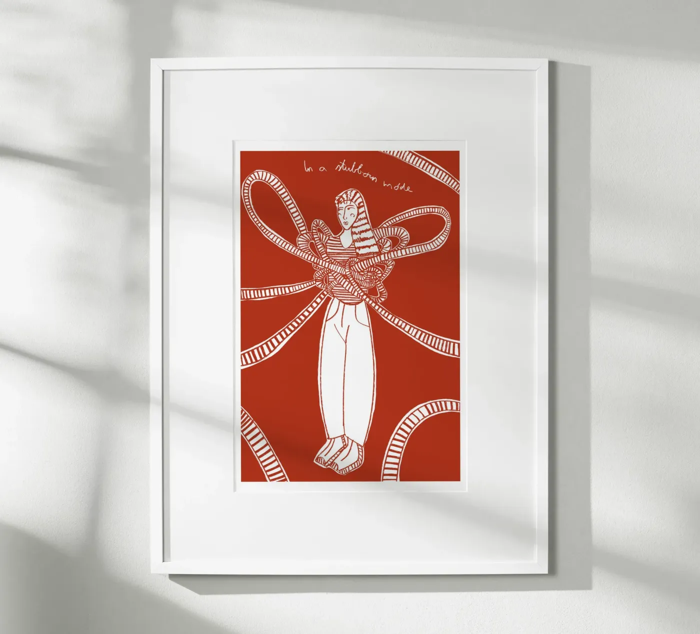 Being Stubborn poster by Mela Patterns