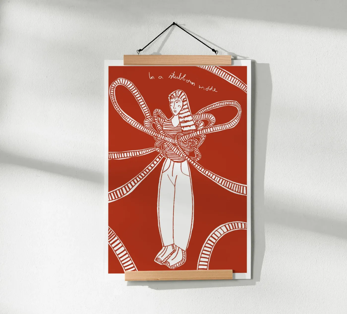 Being Stubborn poster by Mela Patterns