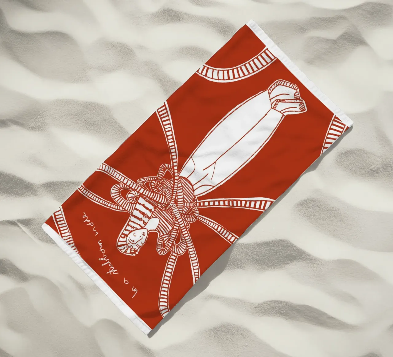 Essere testardi telo mare da Mela Patterns