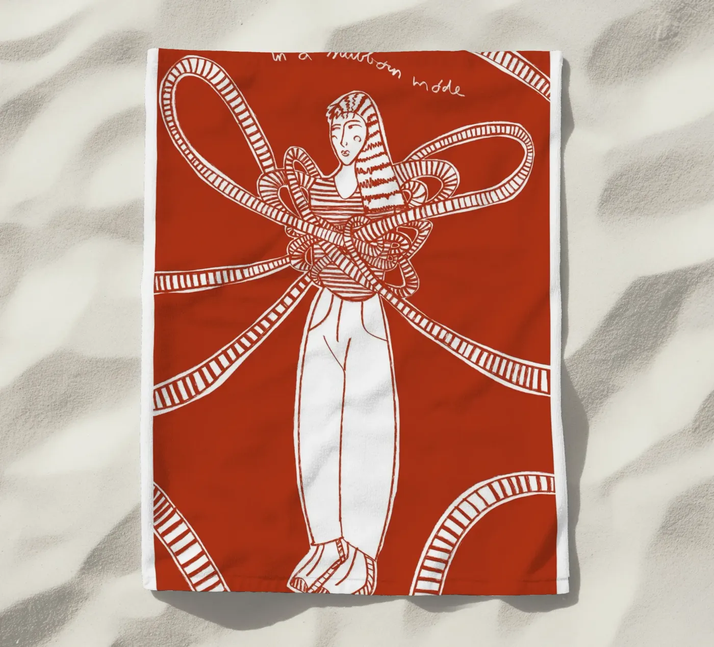 Essere testardi telo mare da Mela Patterns