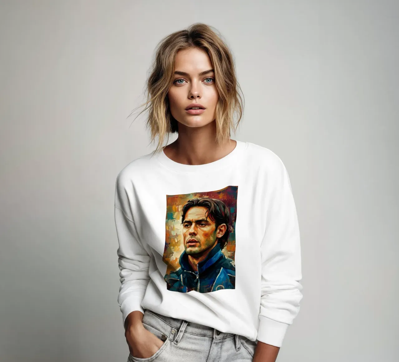 Filippo Inzaghi abstract art felpa da Lembayung art
