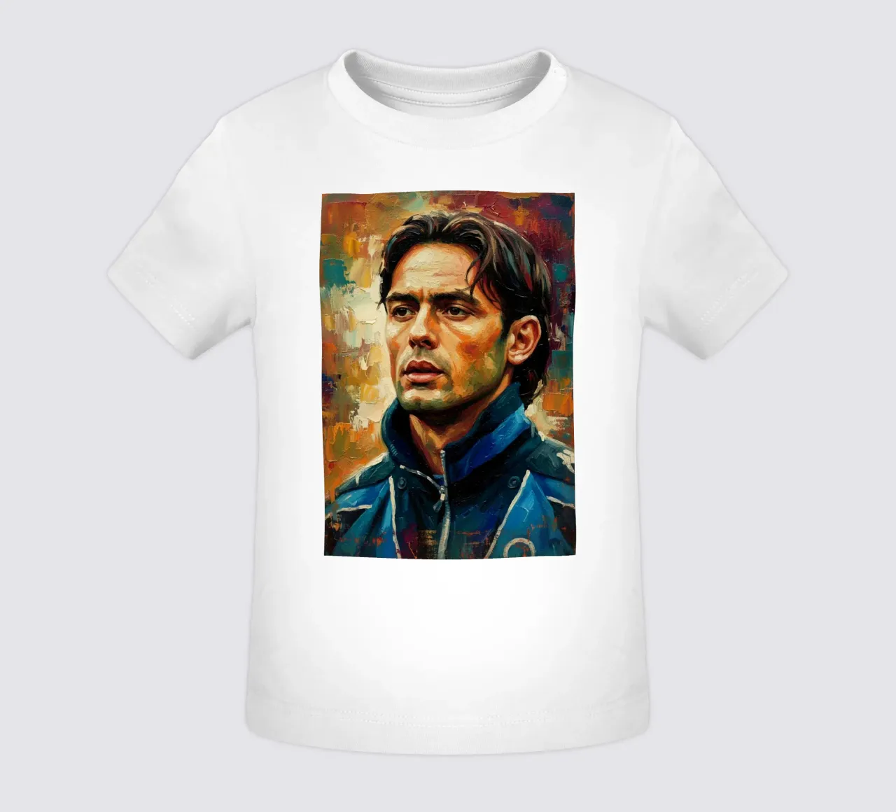 Filippo Inzaghi abstract art maglietta neonato da Lembayung art