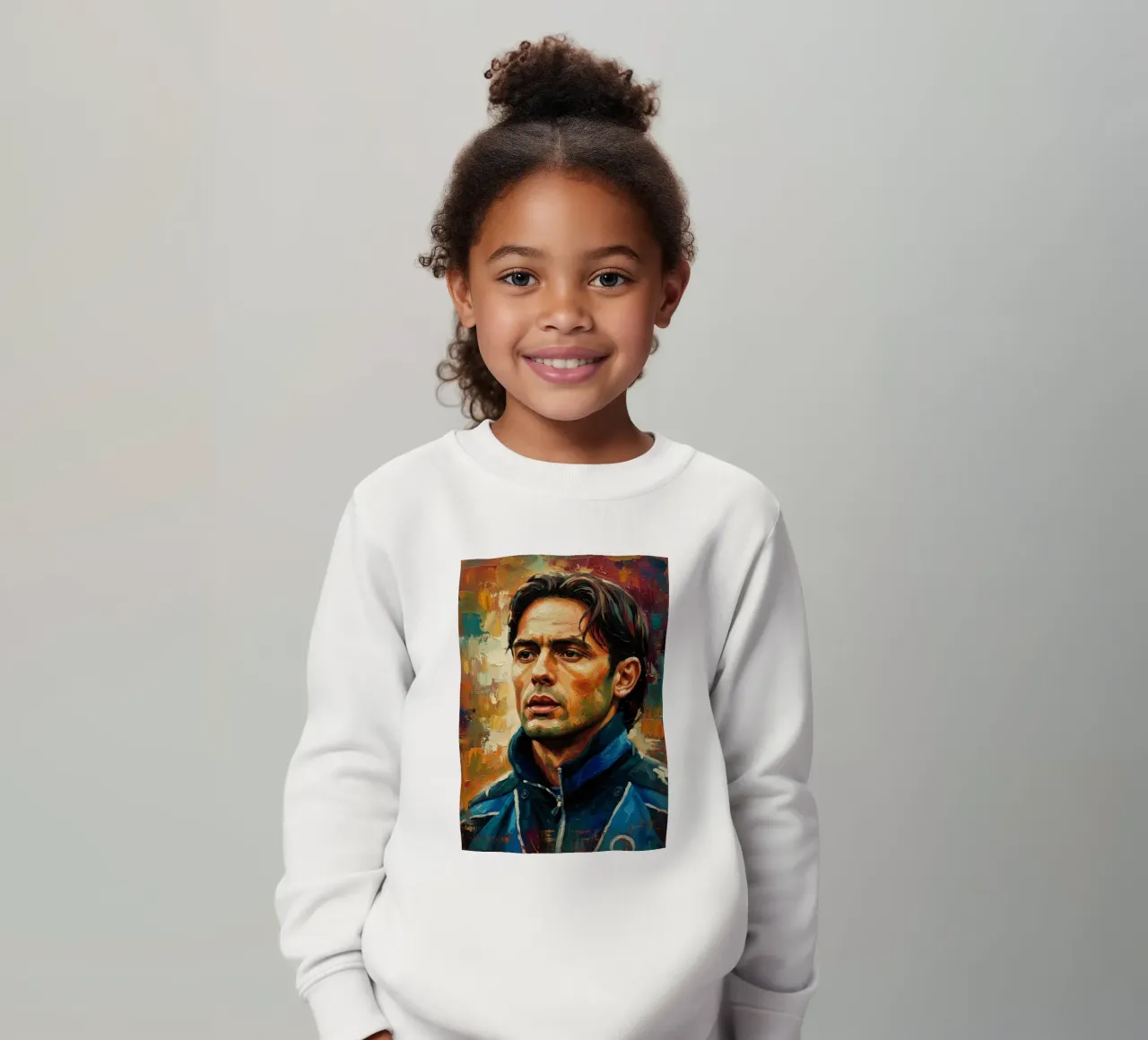 Filippo Inzaghi abstract art felpa bambino da Lembayung art