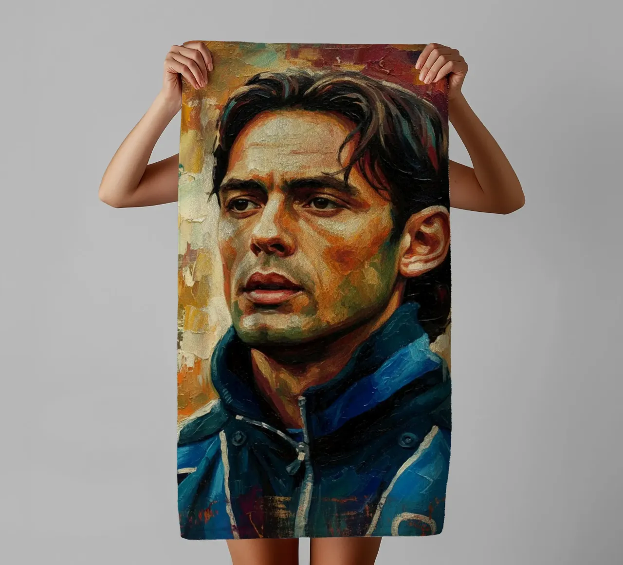 Filippo Inzaghi abstract art asciugamano da bagno da Lembayung art