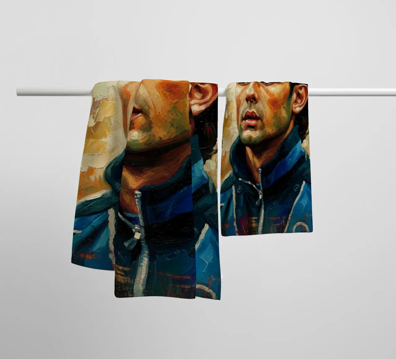 Filippo Inzaghi abstract art asciugamano da bagno da Lembayung art