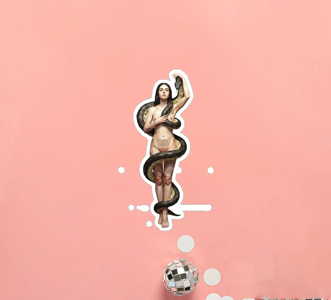 Lilith Lowpoly Sticker von Low Profile
