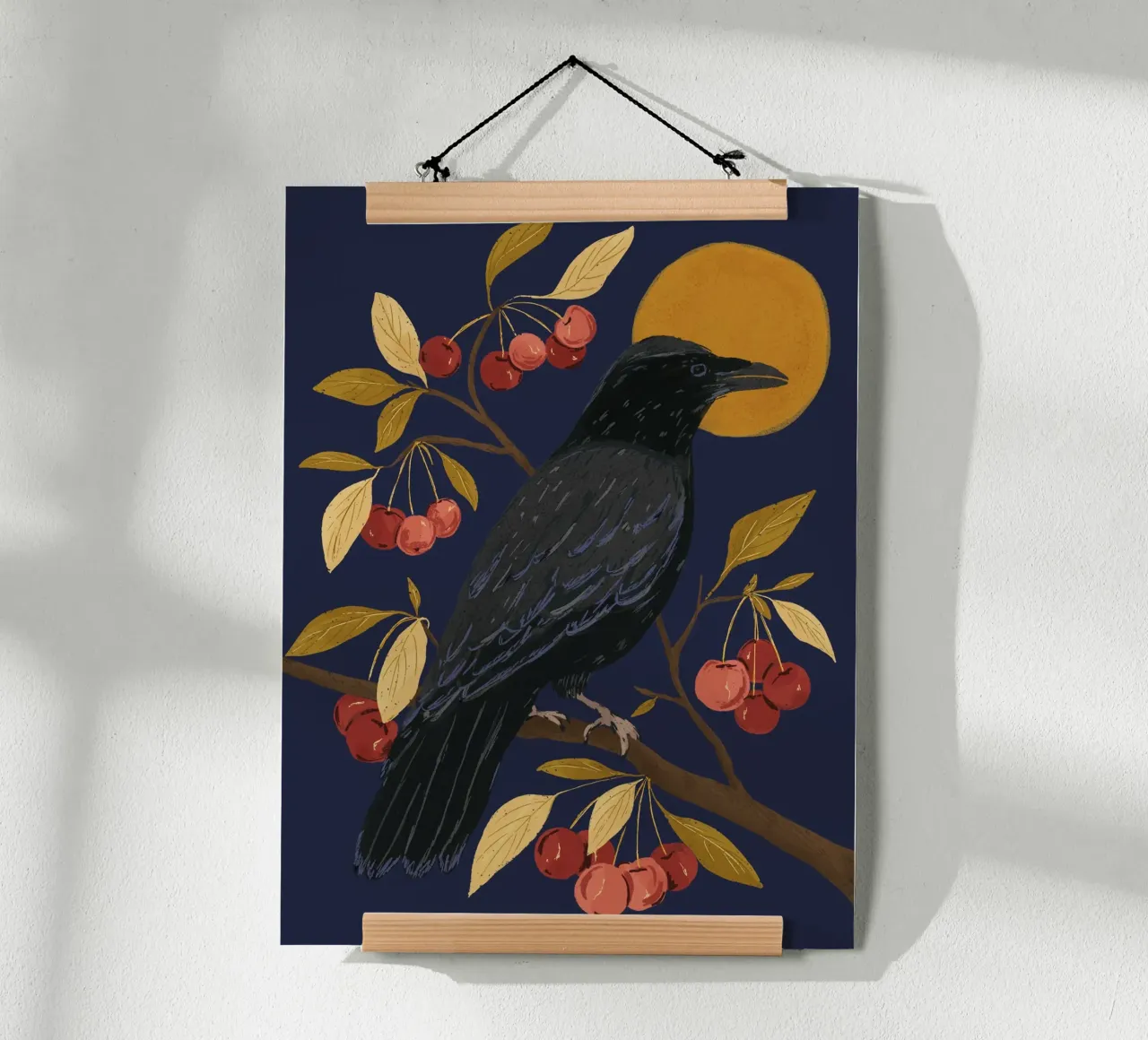 Ciliegie e corvo poster da moDeern