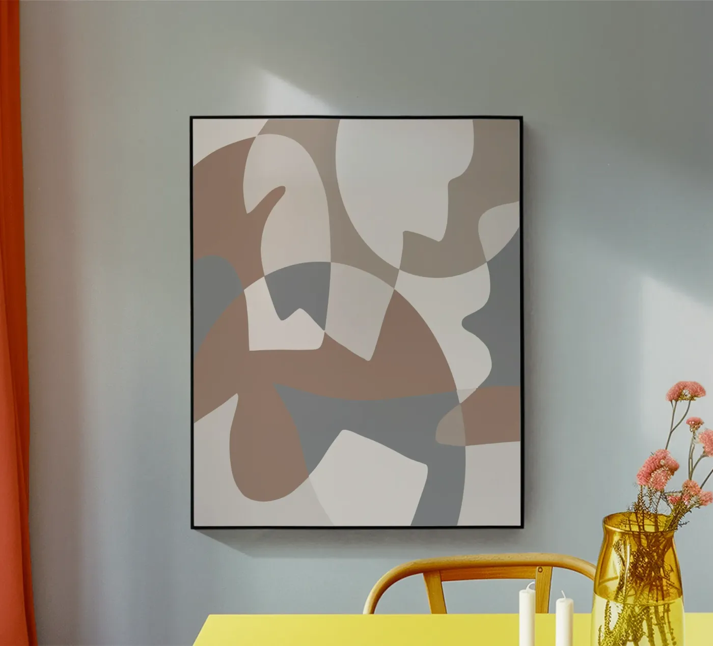 Terracotta geometric 03 plexiglass da Little Dean