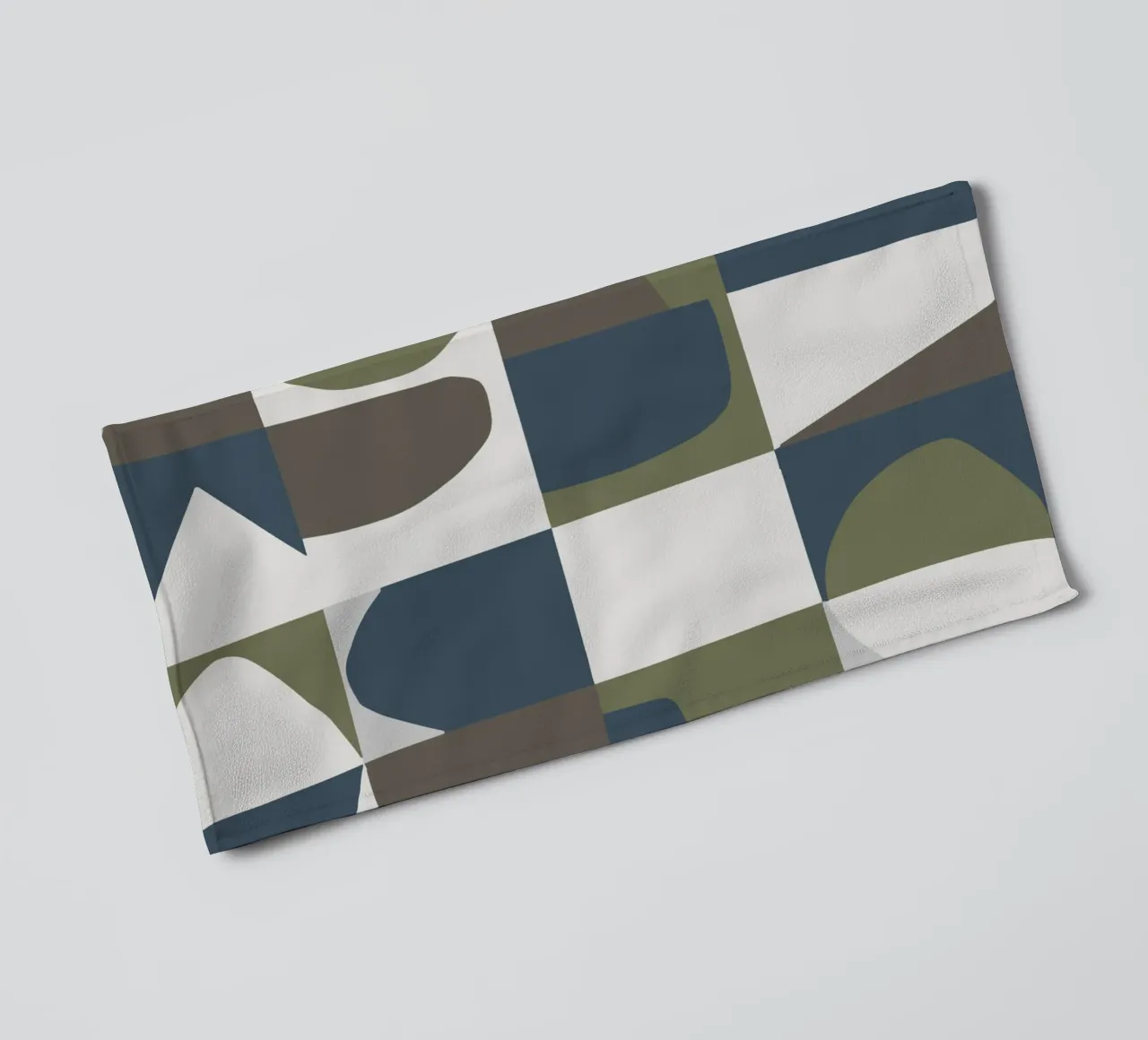 Scandinavian tiles 04 towel by Little Dean
