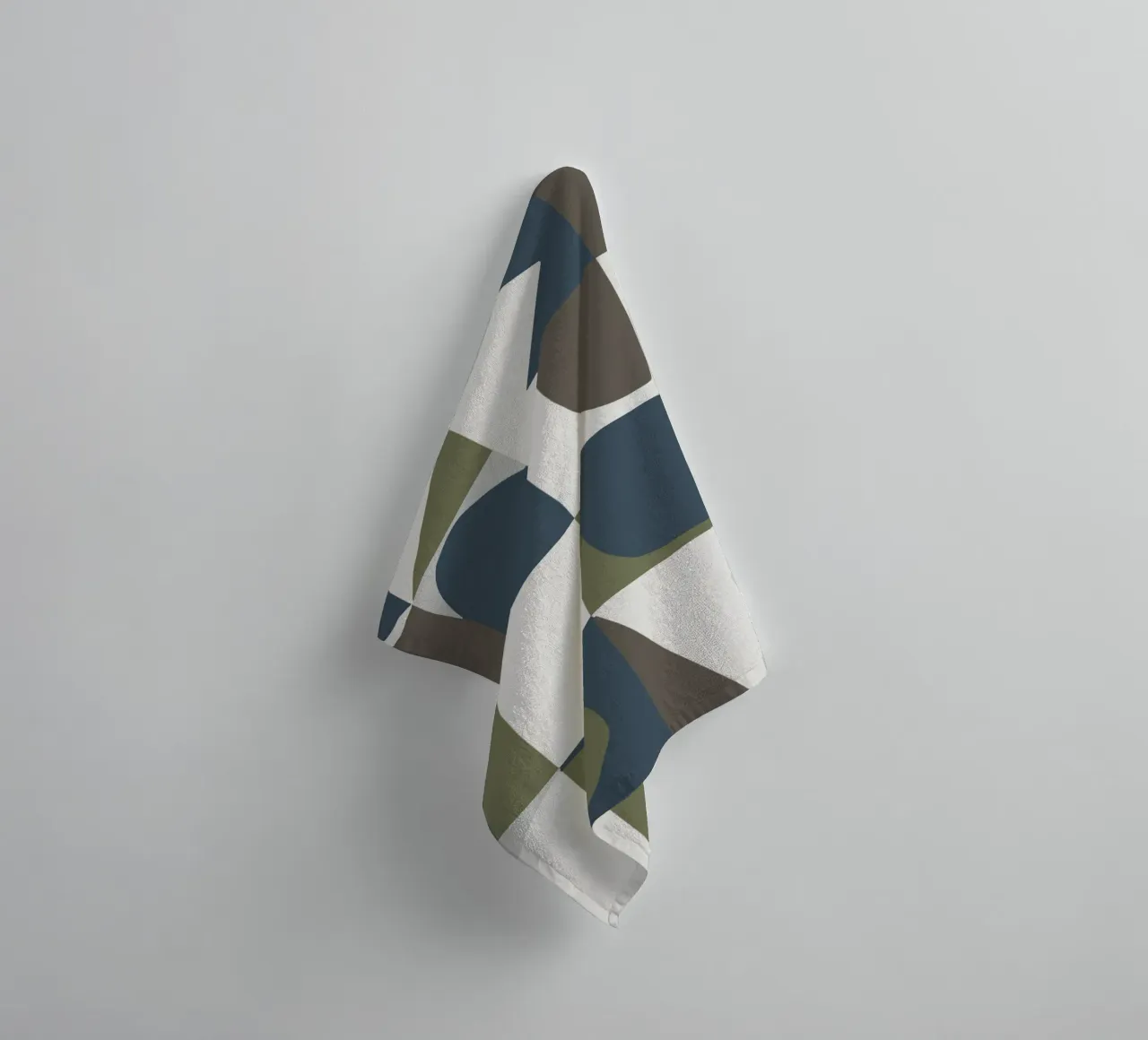 Scandinavian tiles 04 towel by Little Dean