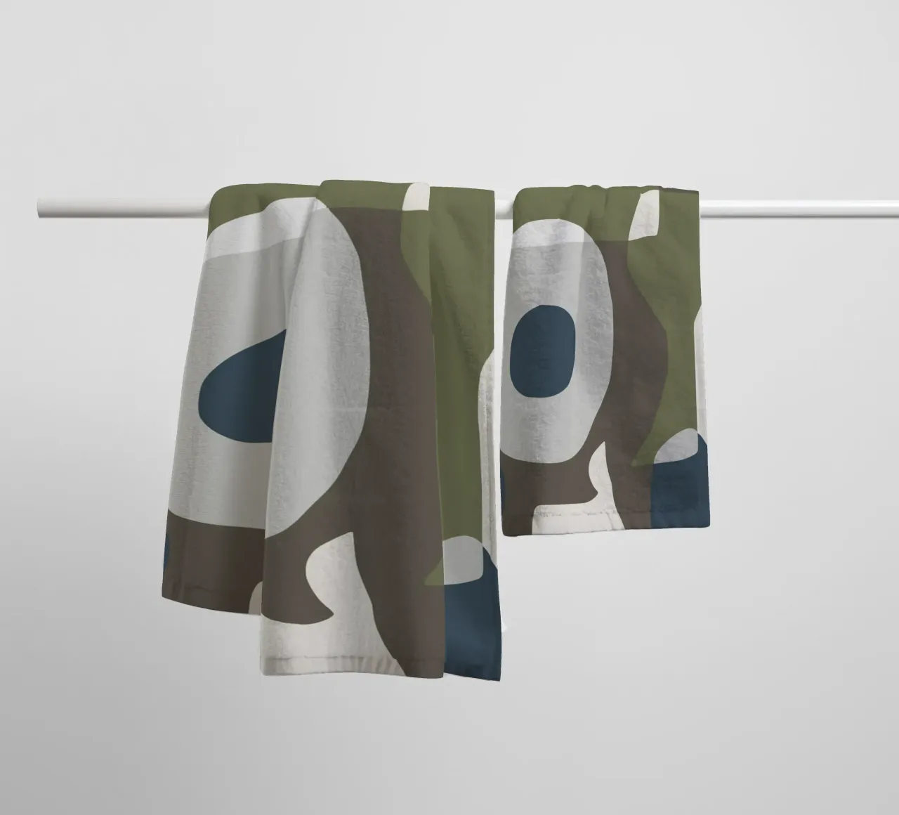 Scandinavian tiles 05 towel by Little Dean