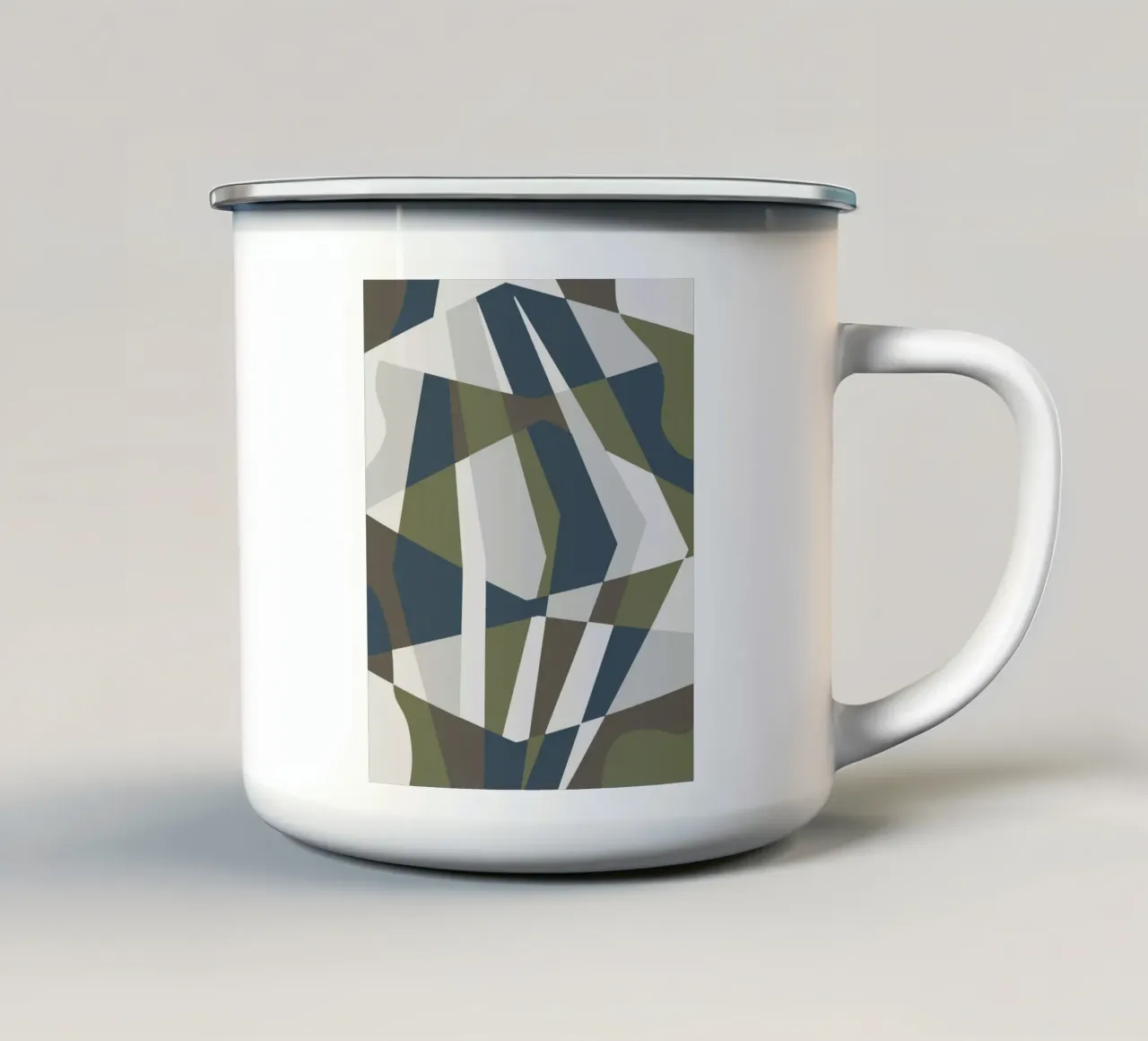 Piastrelle scandinave 06 tazza in smalto da Little Dean