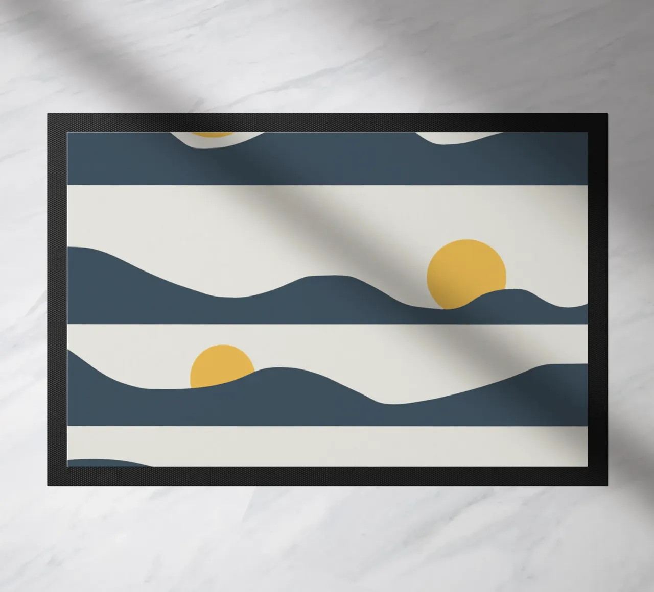 Sun phases doormat by Little Dean