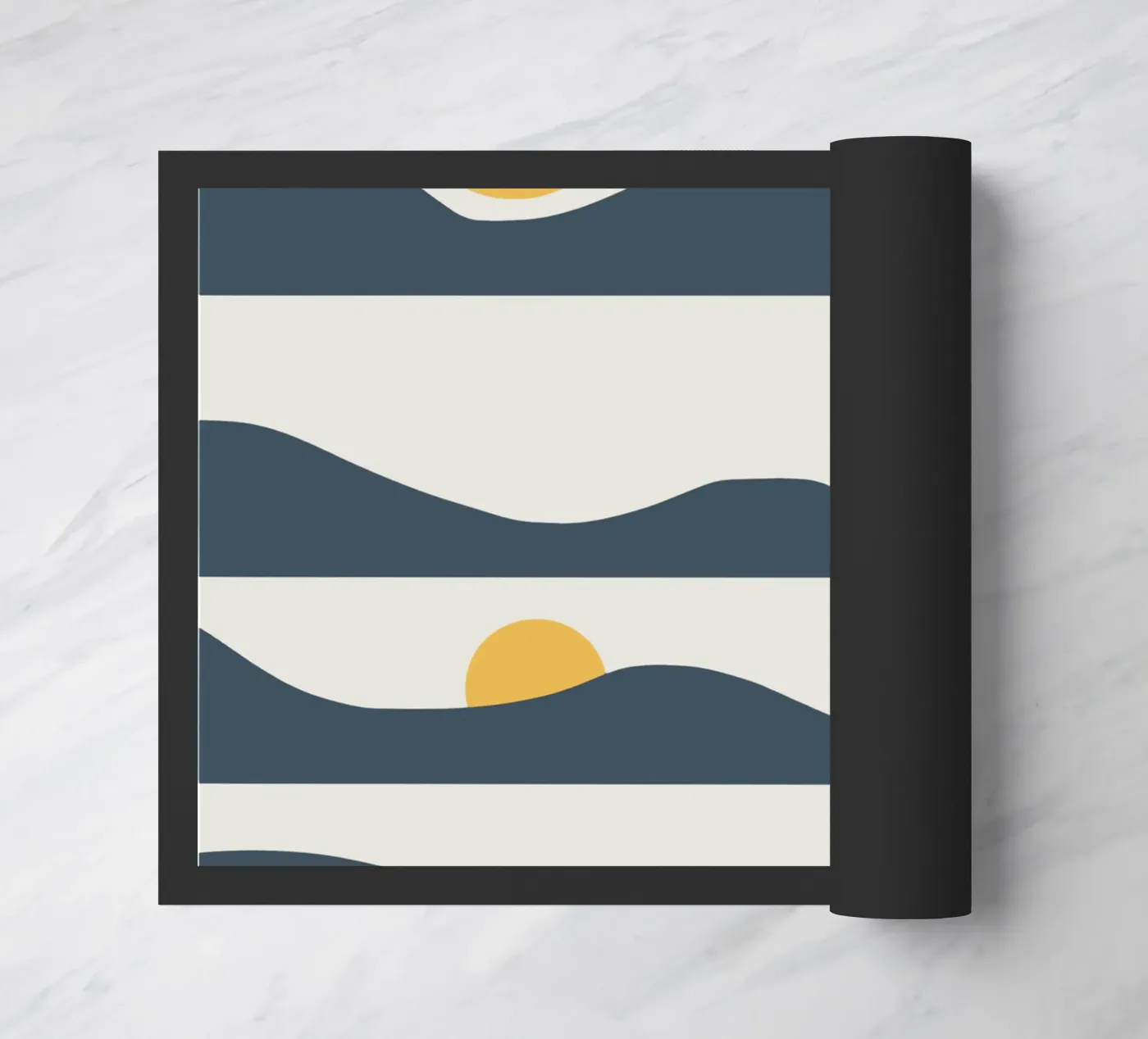 Sun phases doormat by Little Dean