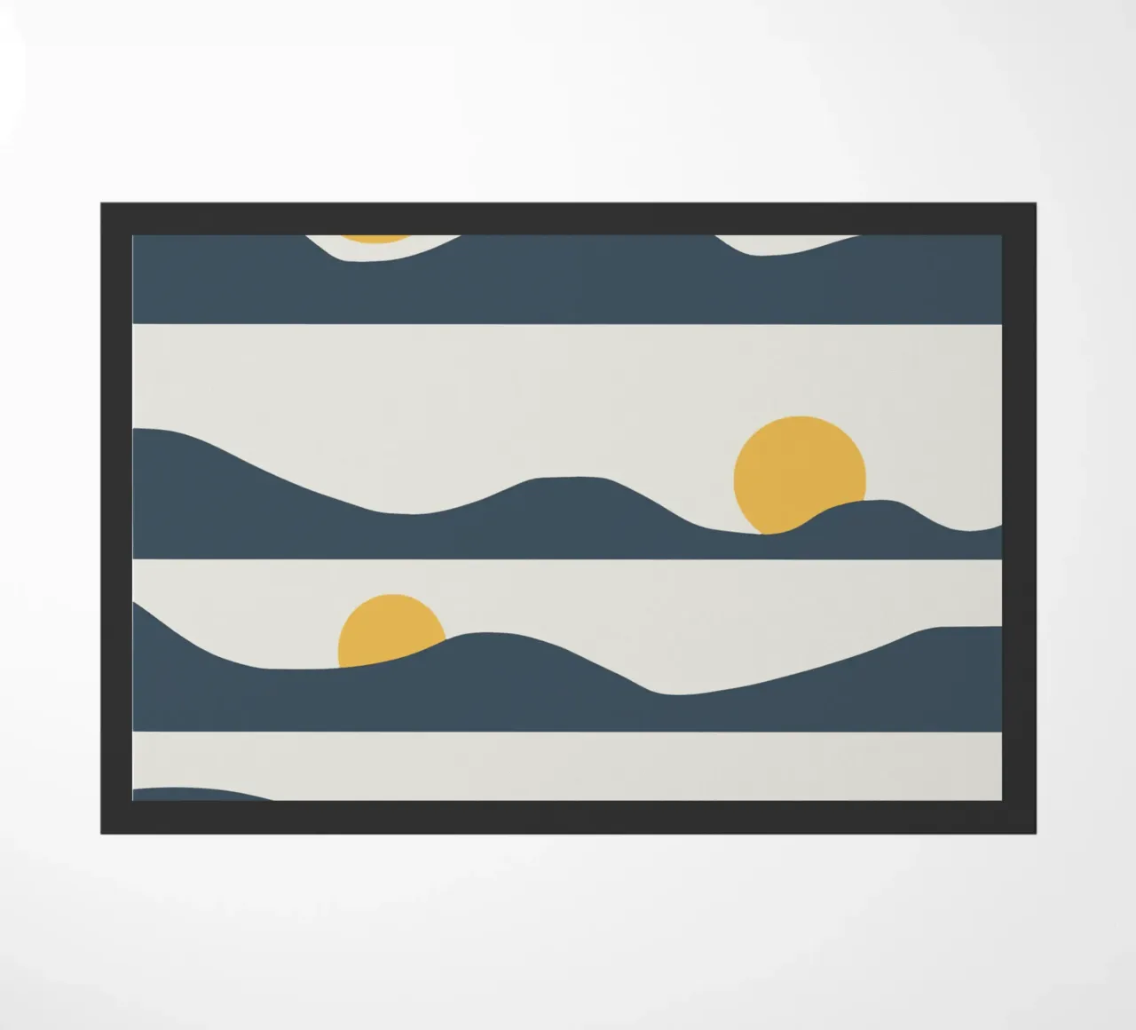 Sun phases doormat by Little Dean