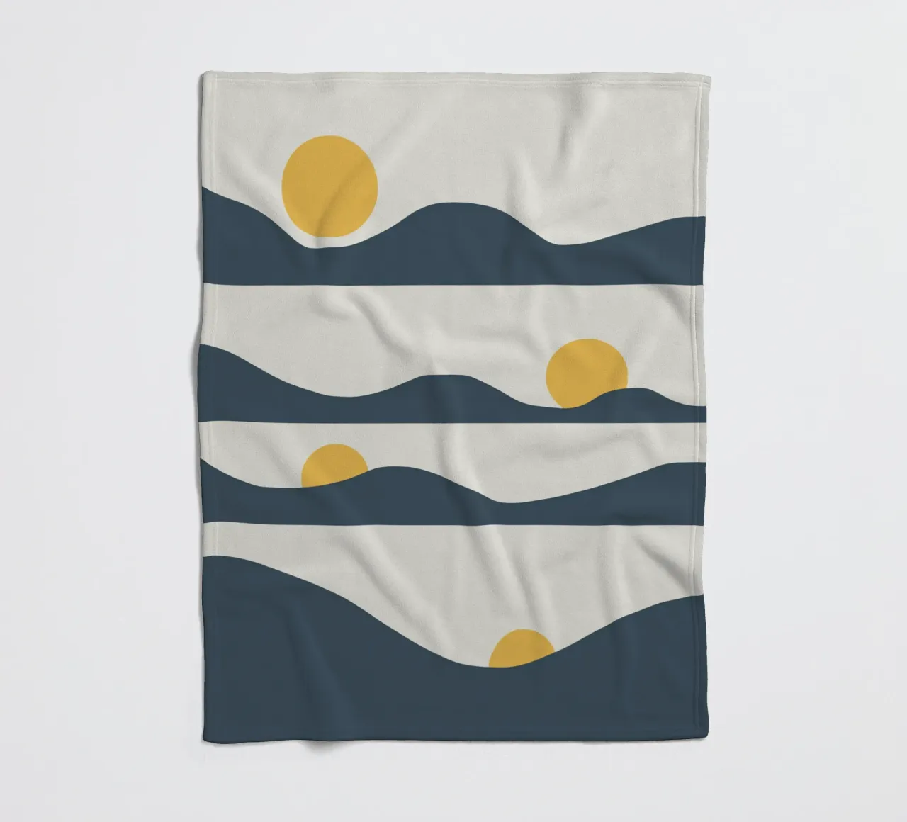 Sonnenphasen Fleecedecke von Little Dean