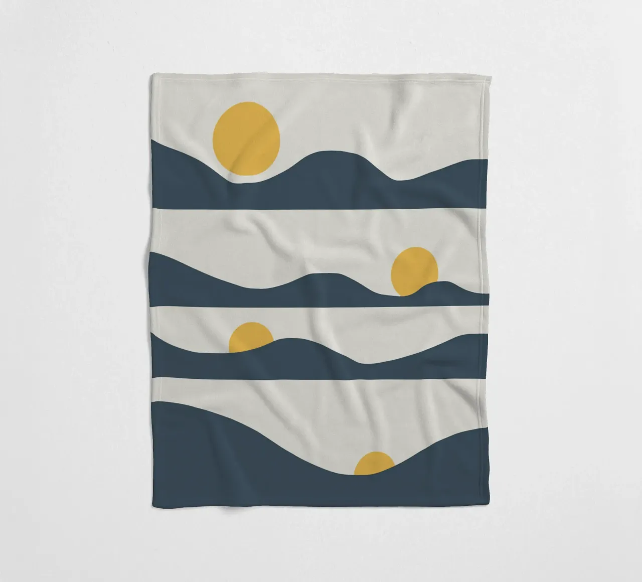 Sonnenphasen Fleecedecke von Little Dean