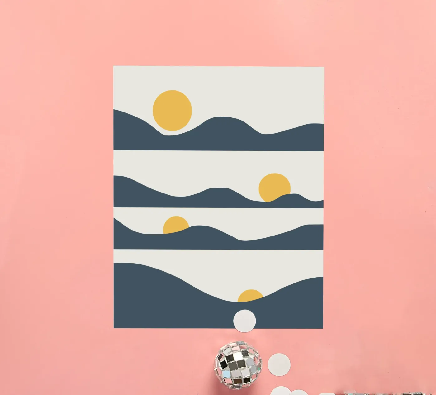 Sun phases sticker by Little Dean