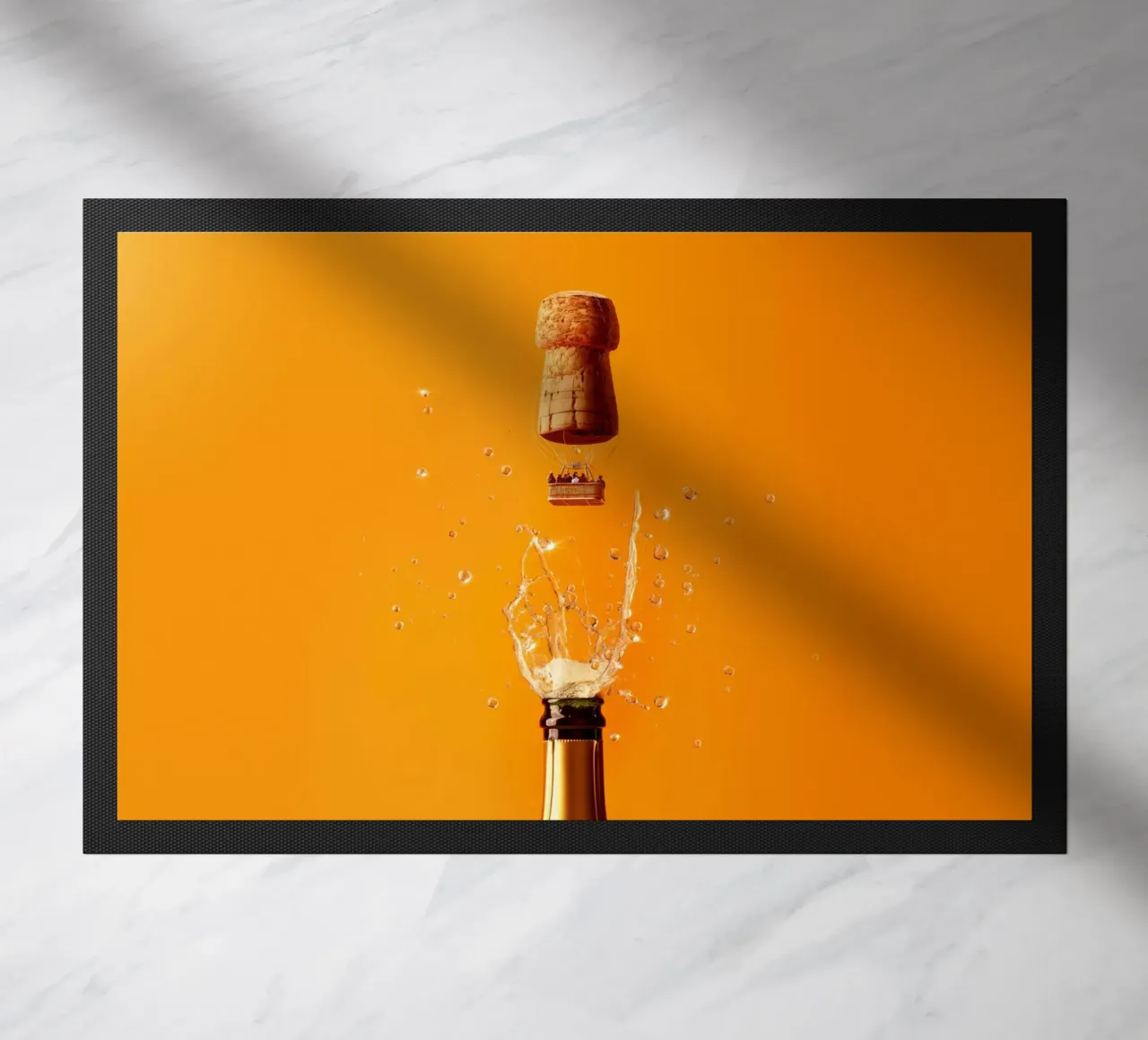 Light Prosecco doormat by 360brain