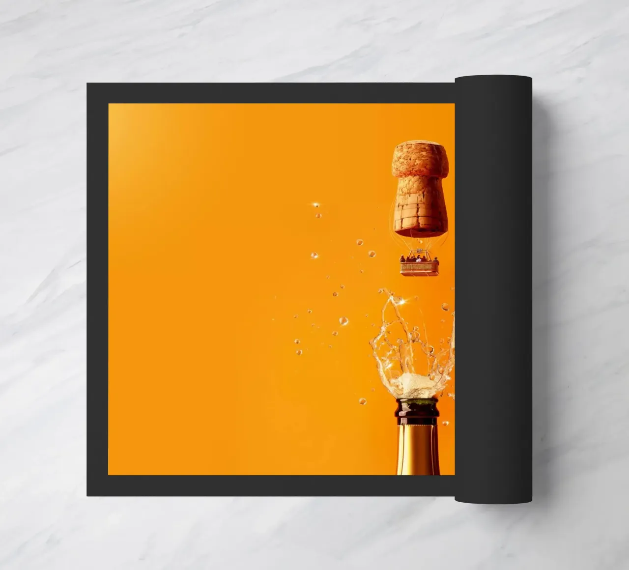 Light Prosecco doormat by 360brain