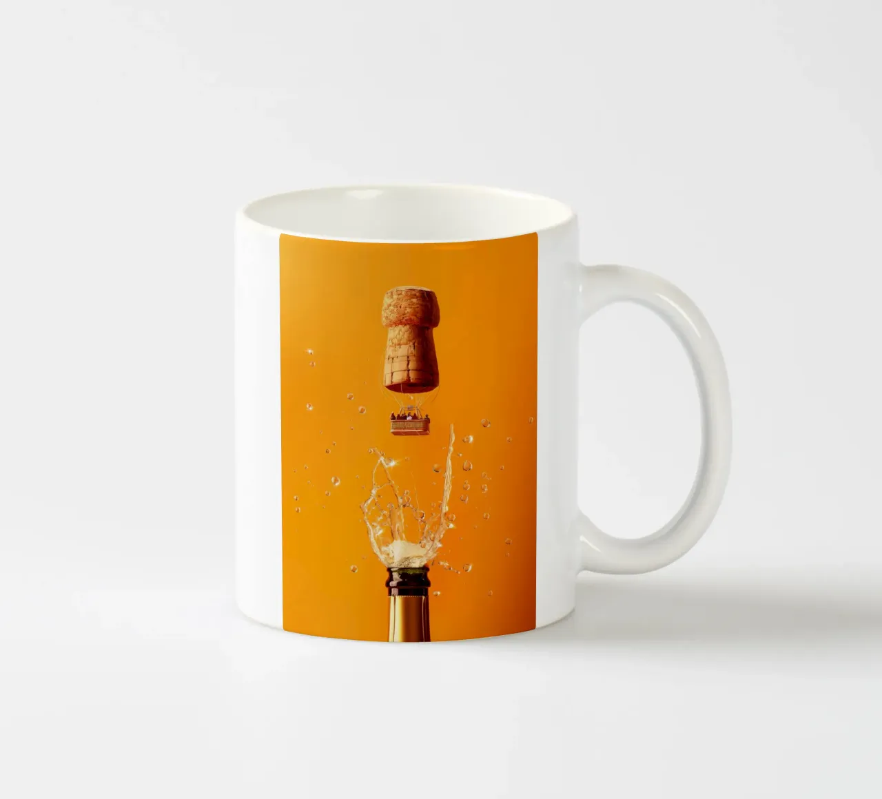 Light Prosecco ceramic mug by 360brain