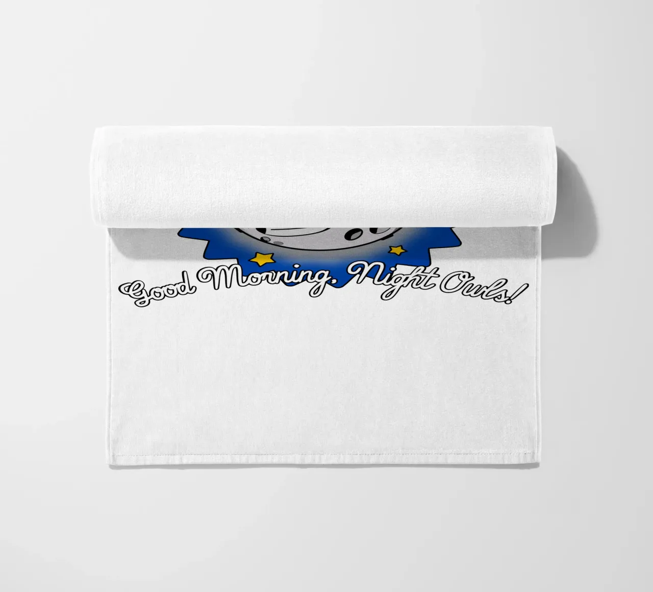 Guten Morgen Nacht Eulen Lustig Niedlich Cool Nachtleben Mond Strandtuch von sillyindustries