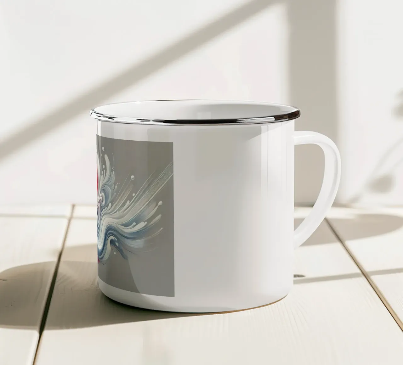 Design a onde vivaci tazza in smalto da BenCoStyle