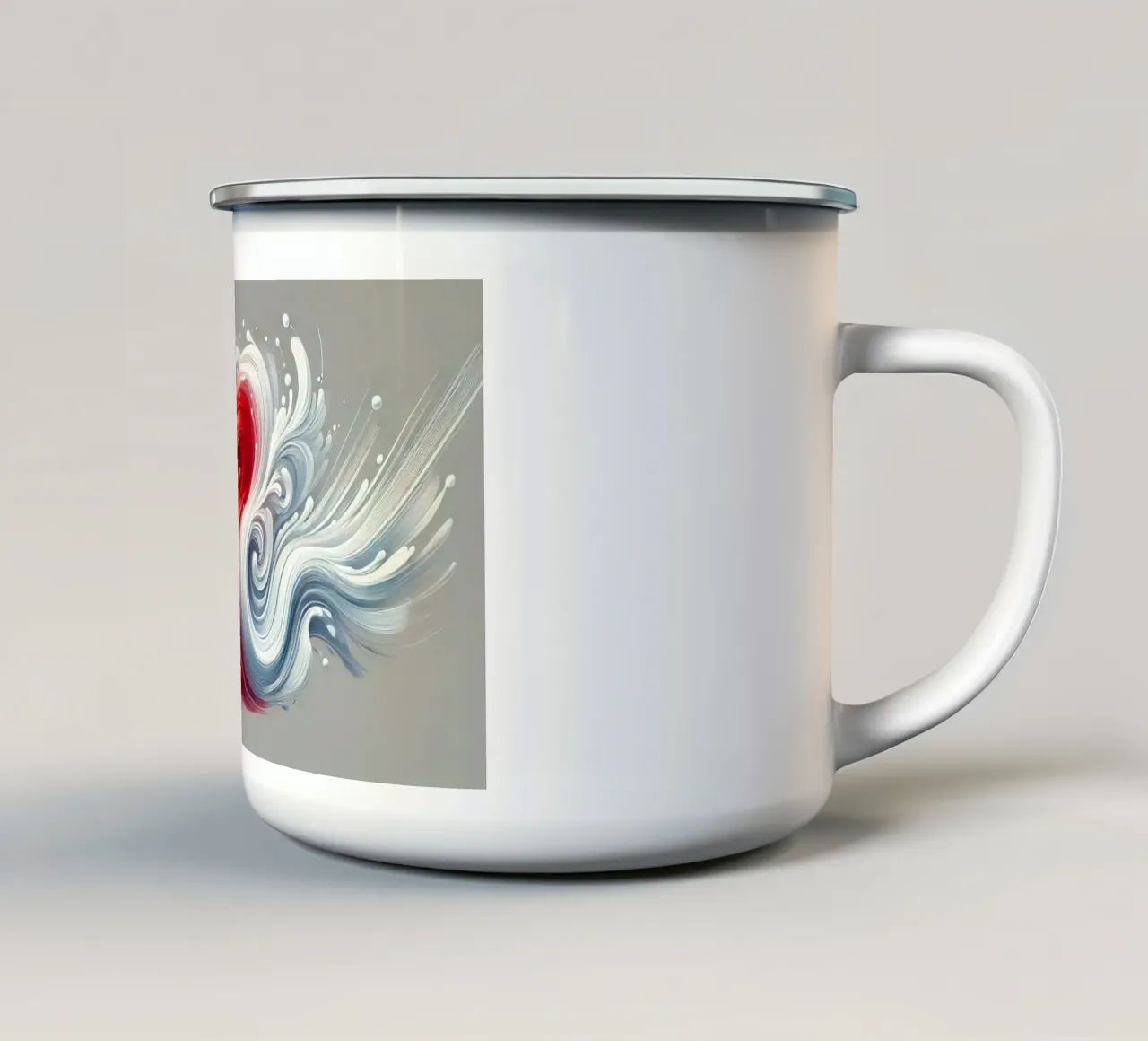Design a onde vivaci tazza in smalto da BenCoStyle
