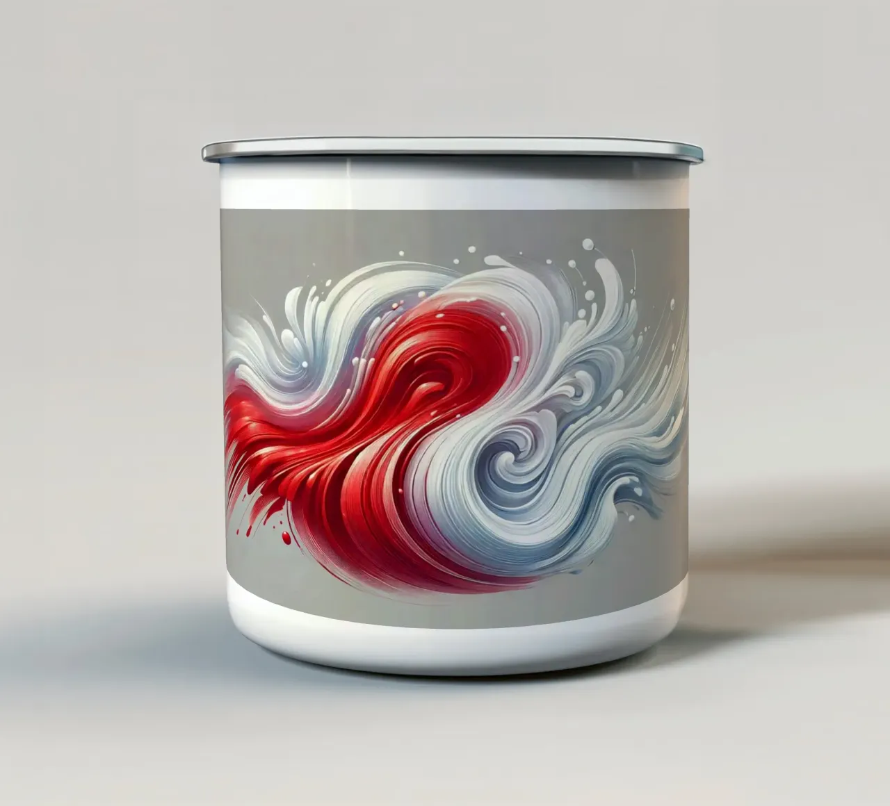 Design a onde vivaci tazza in smalto da BenCoStyle