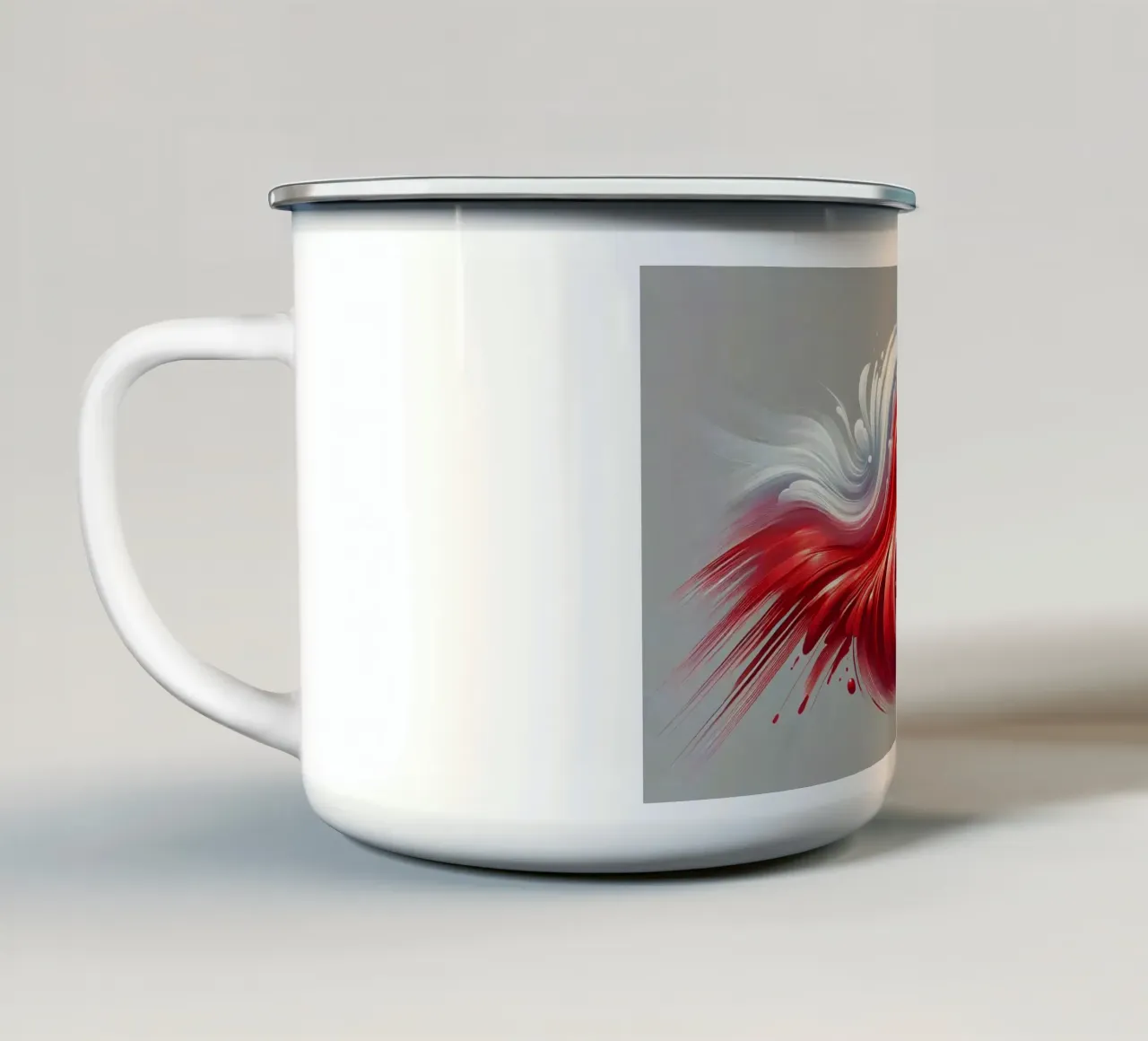 Design a onde vivaci tazza in smalto da BenCoStyle