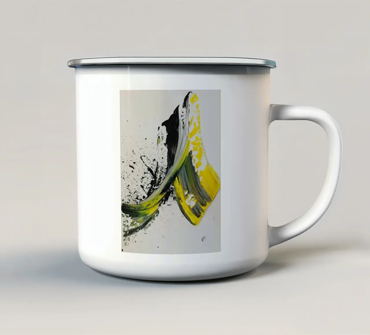 curve color ink art tazza in smalto da Grant