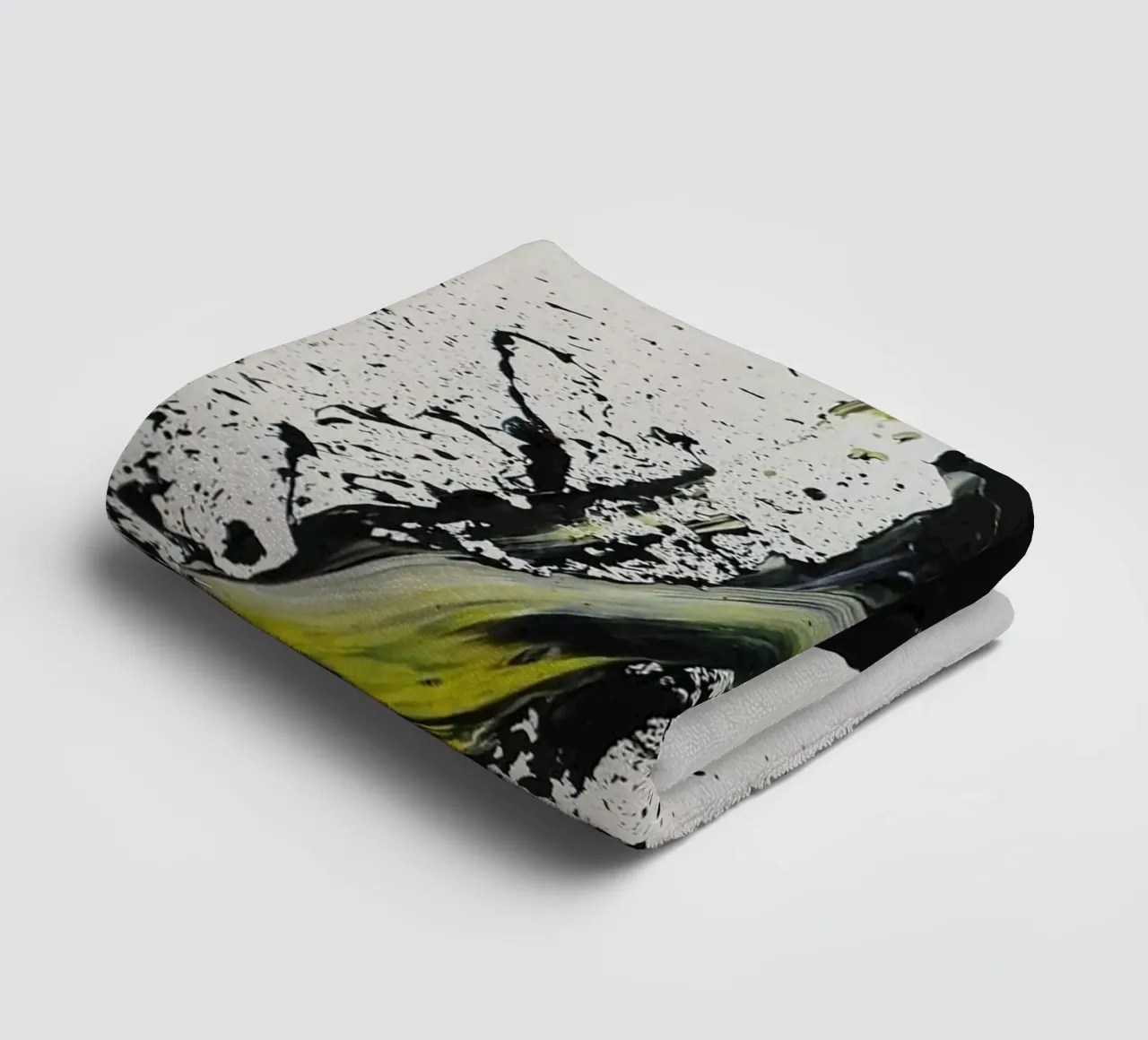 curve color ink art towel by Grant