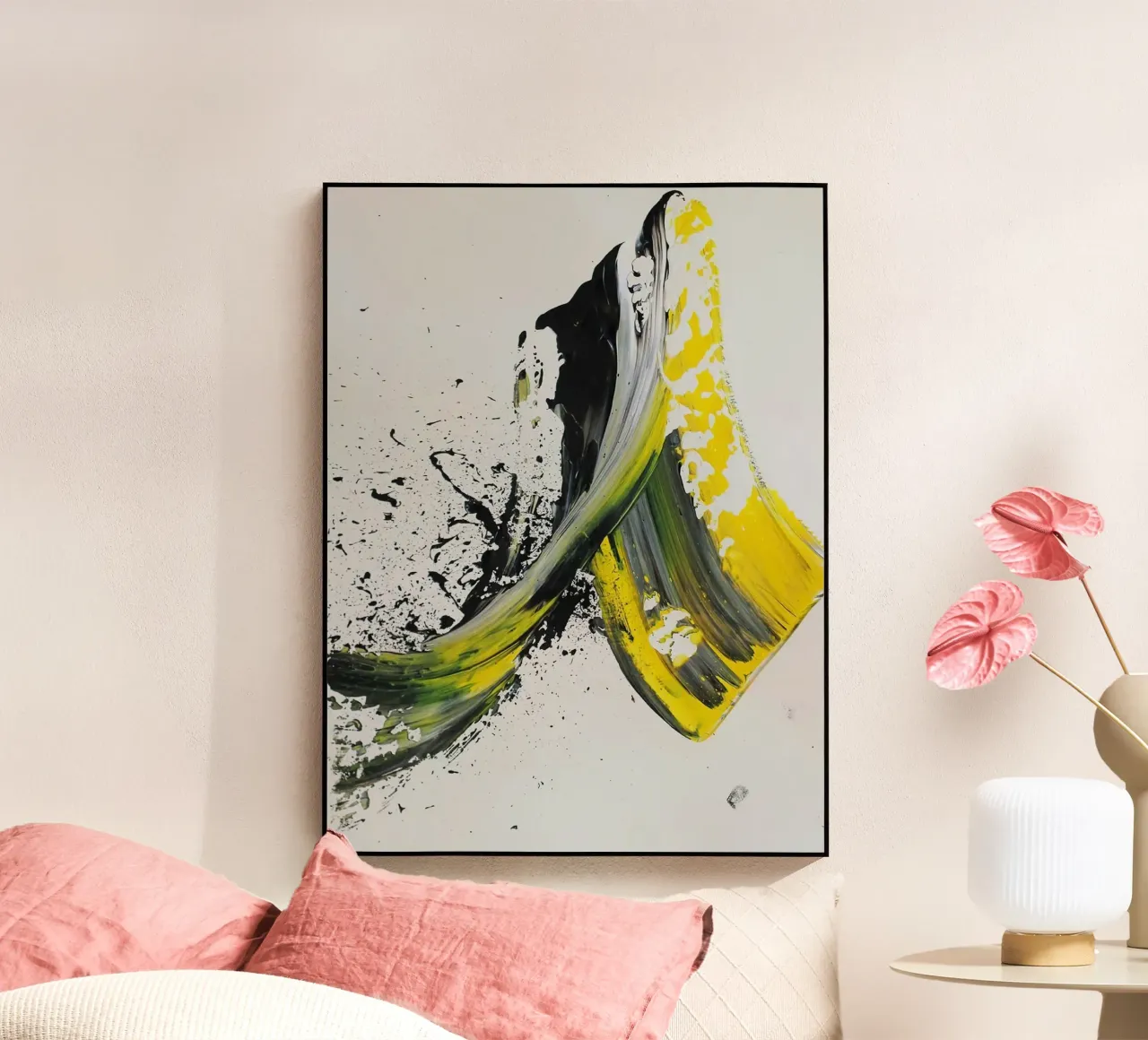 curve color ink art plexiglass da Grant
