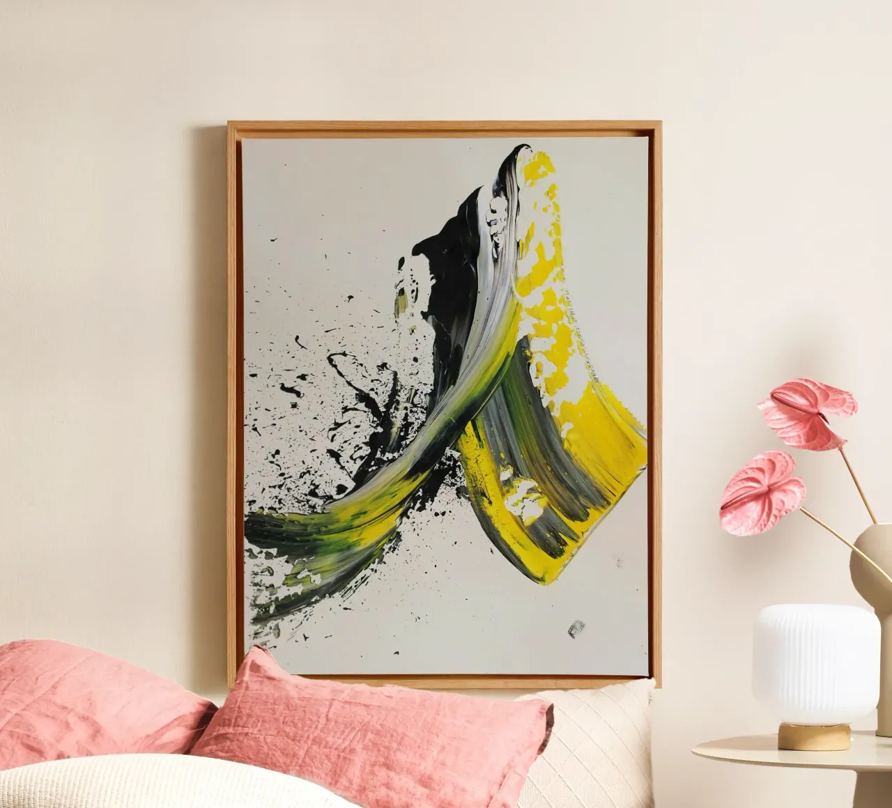 curve color ink art tela da Grant