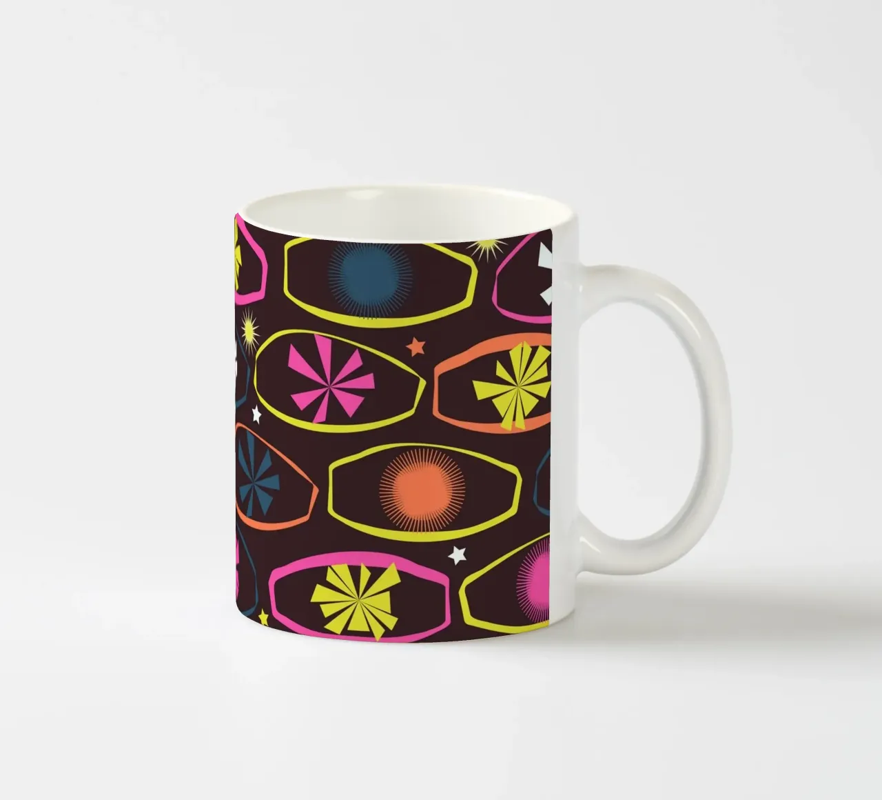 Stelle retrò tazza in ceramica da nicigabrieldesigns