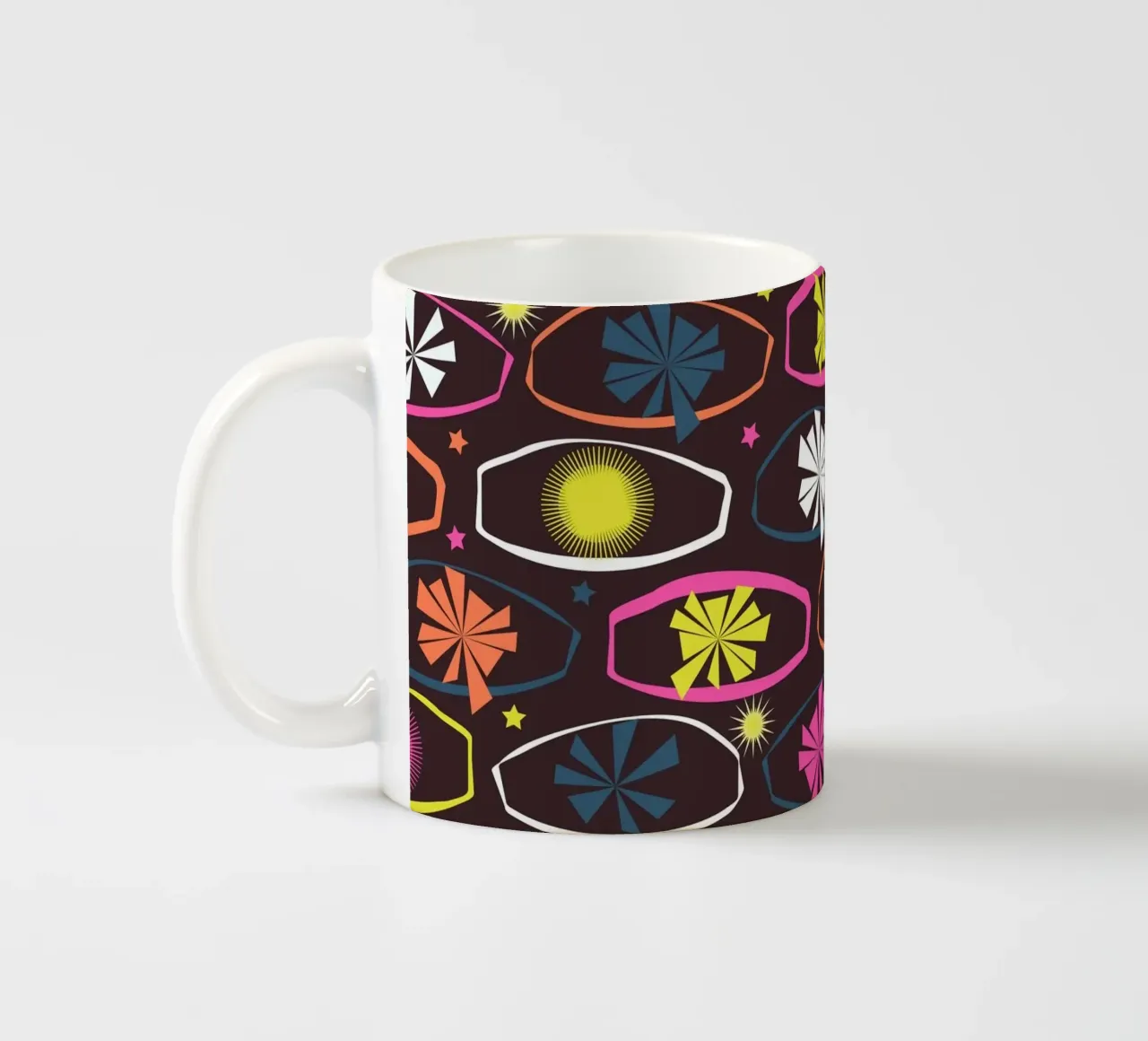 Stelle retrò tazza in ceramica da nicigabrieldesigns