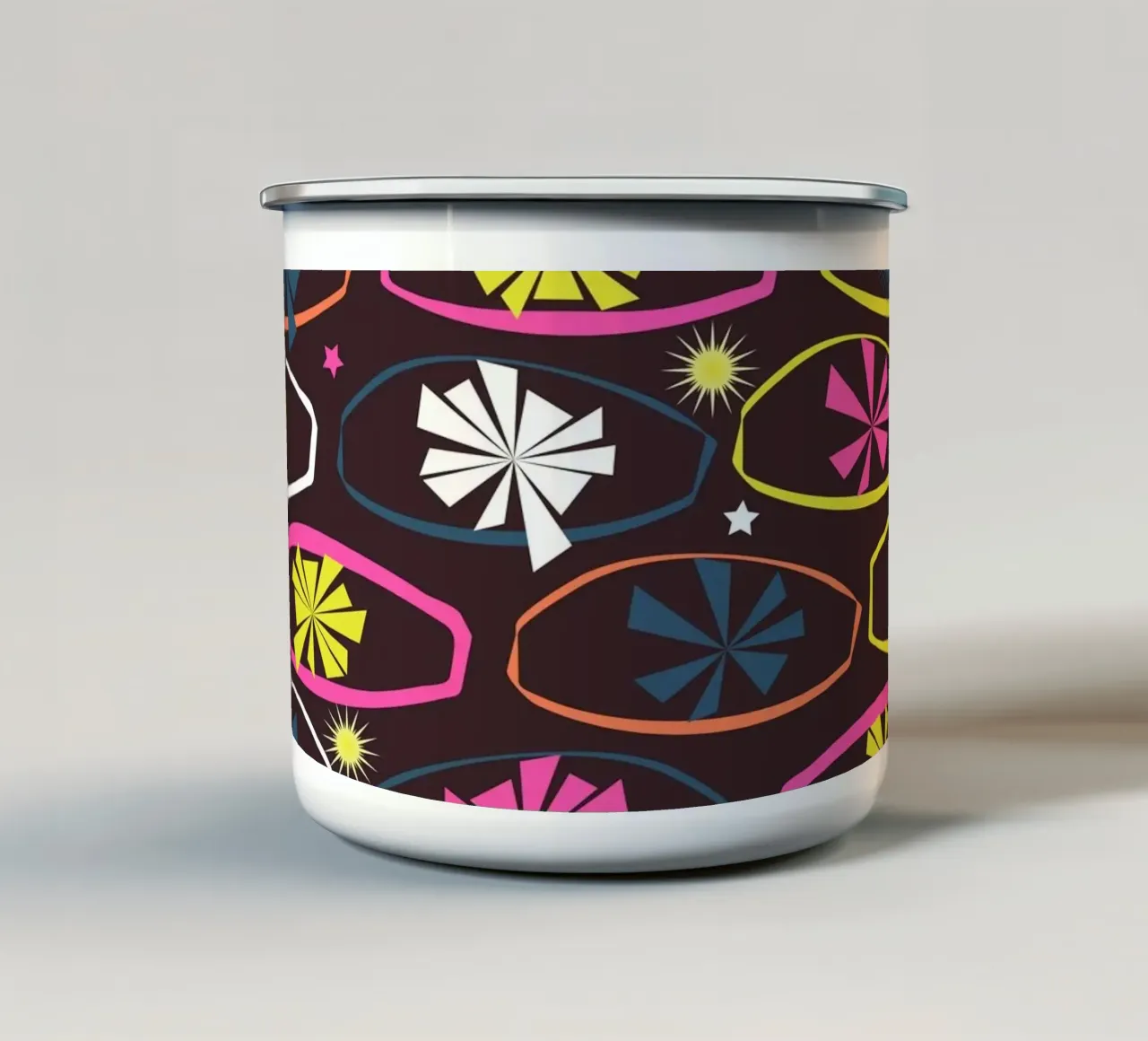 Stelle retrò tazza in smalto da nicigabrieldesigns