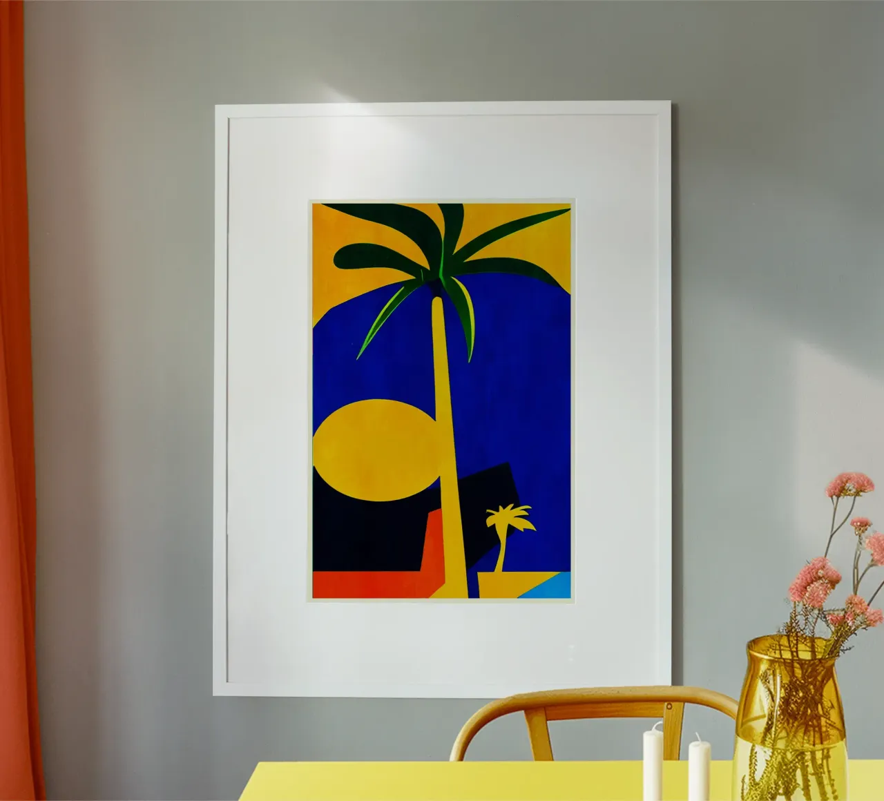 Palm Trees hahnemühle de Bo Anderson