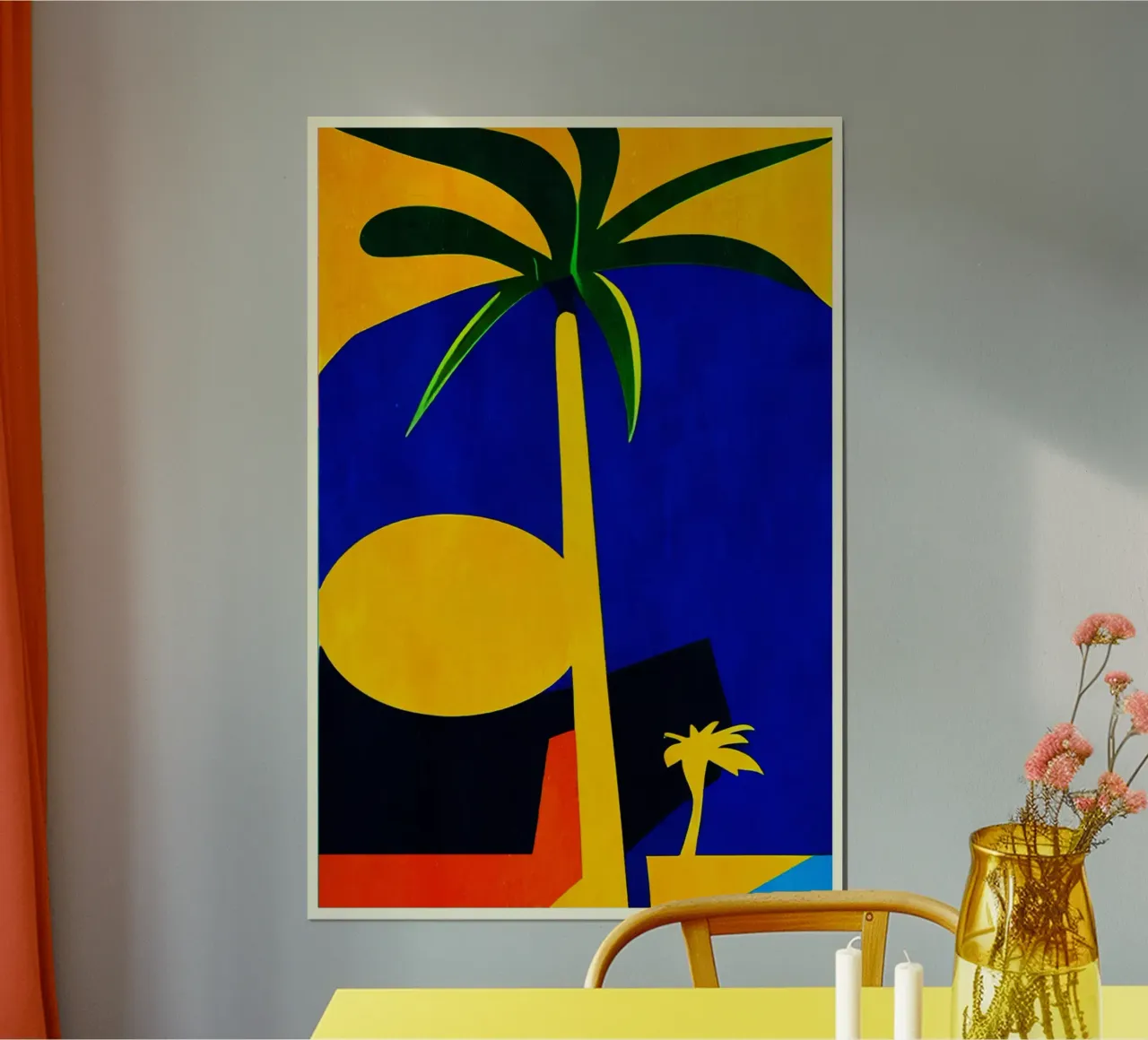 Palm Trees carta hahnemühle da Bo Anderson