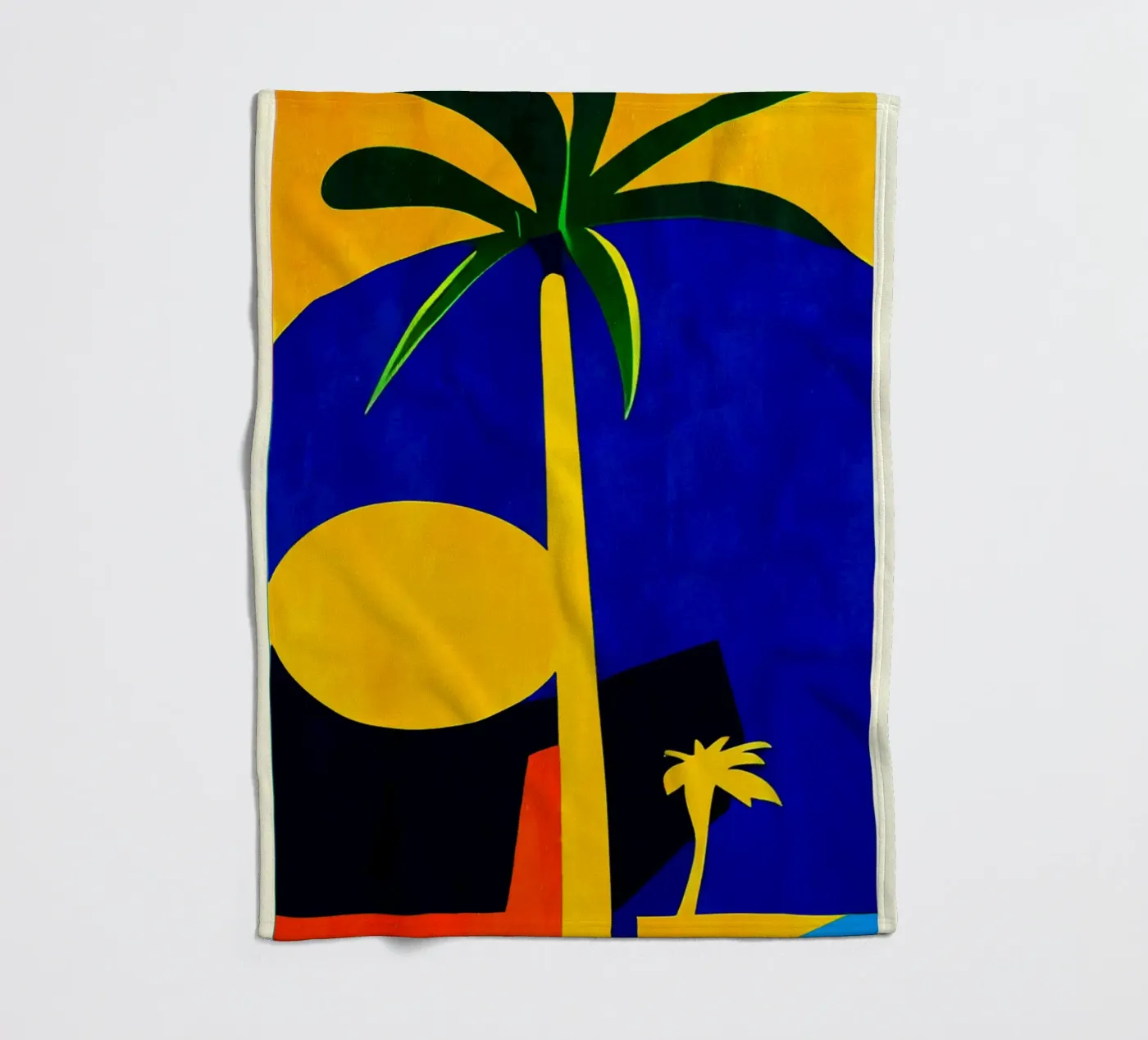 Palm Trees Fleecedecke von Bo Anderson