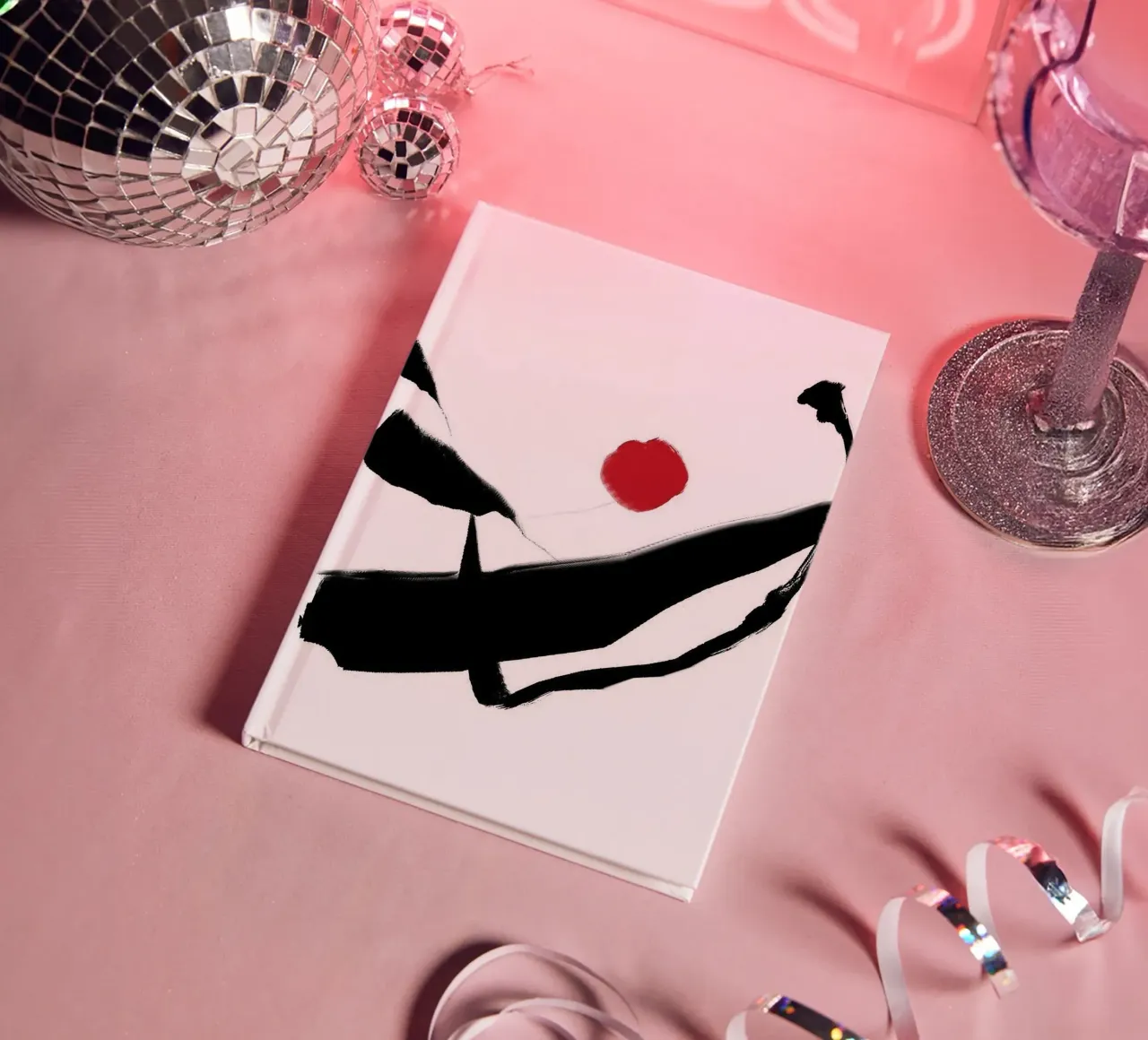 ink art line shape notebook by Grant