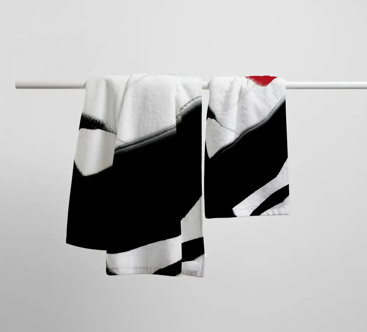 ink art line shape asciugamano da bagno da Grant