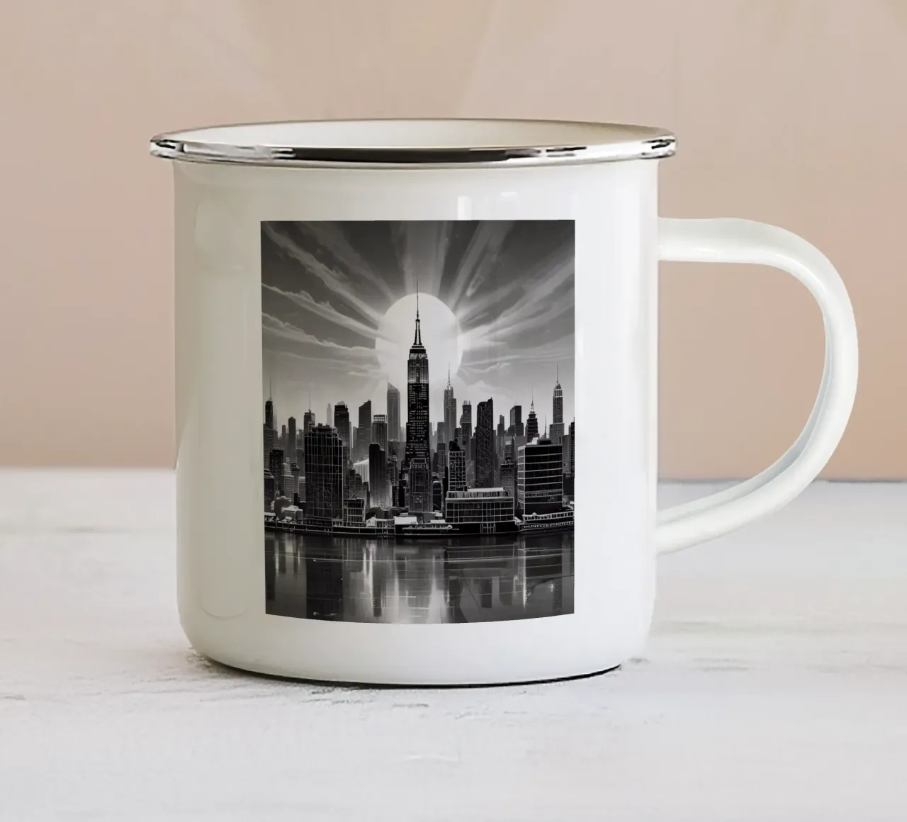 Skyline di New York tazza in smalto da BenCoStyle